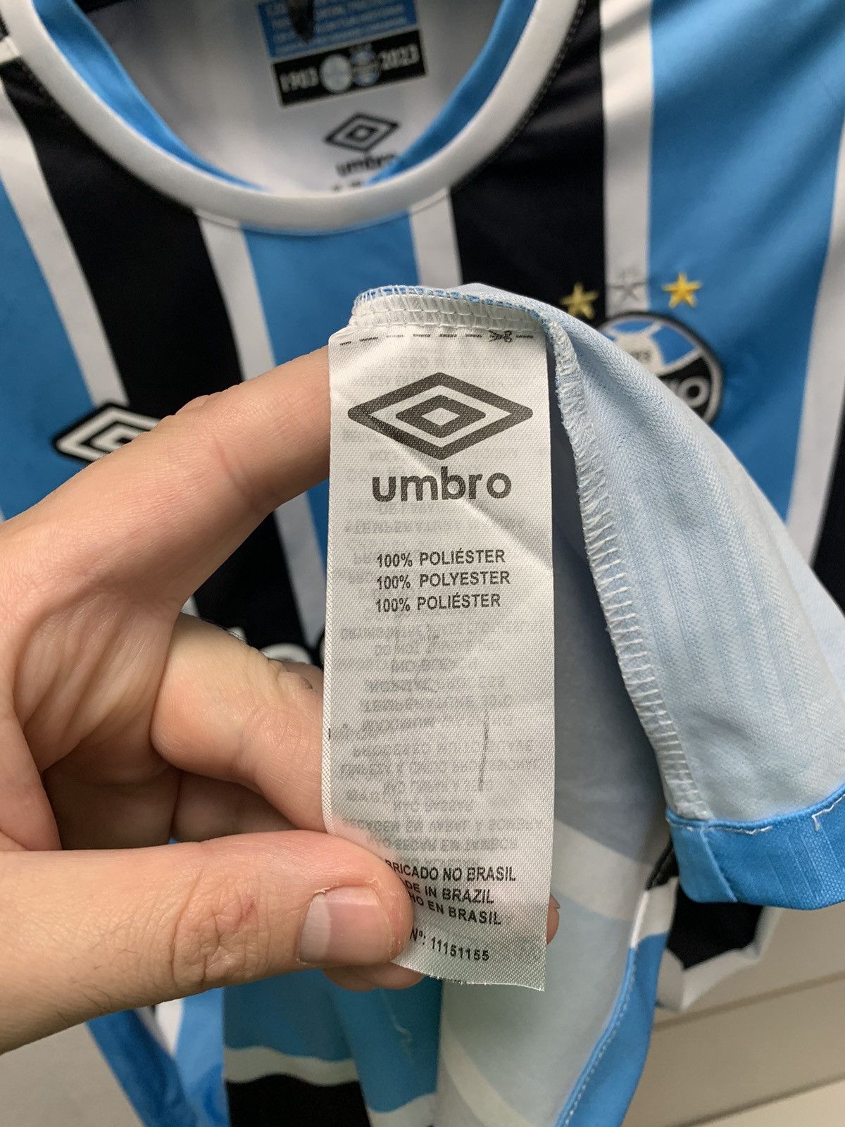 Umbro Gremio Suarez 9 Umbro soccer jersey 4xl xxxxl brasil Brazil Size US XXL / EU 58 / 5 - 9 Thumbnail