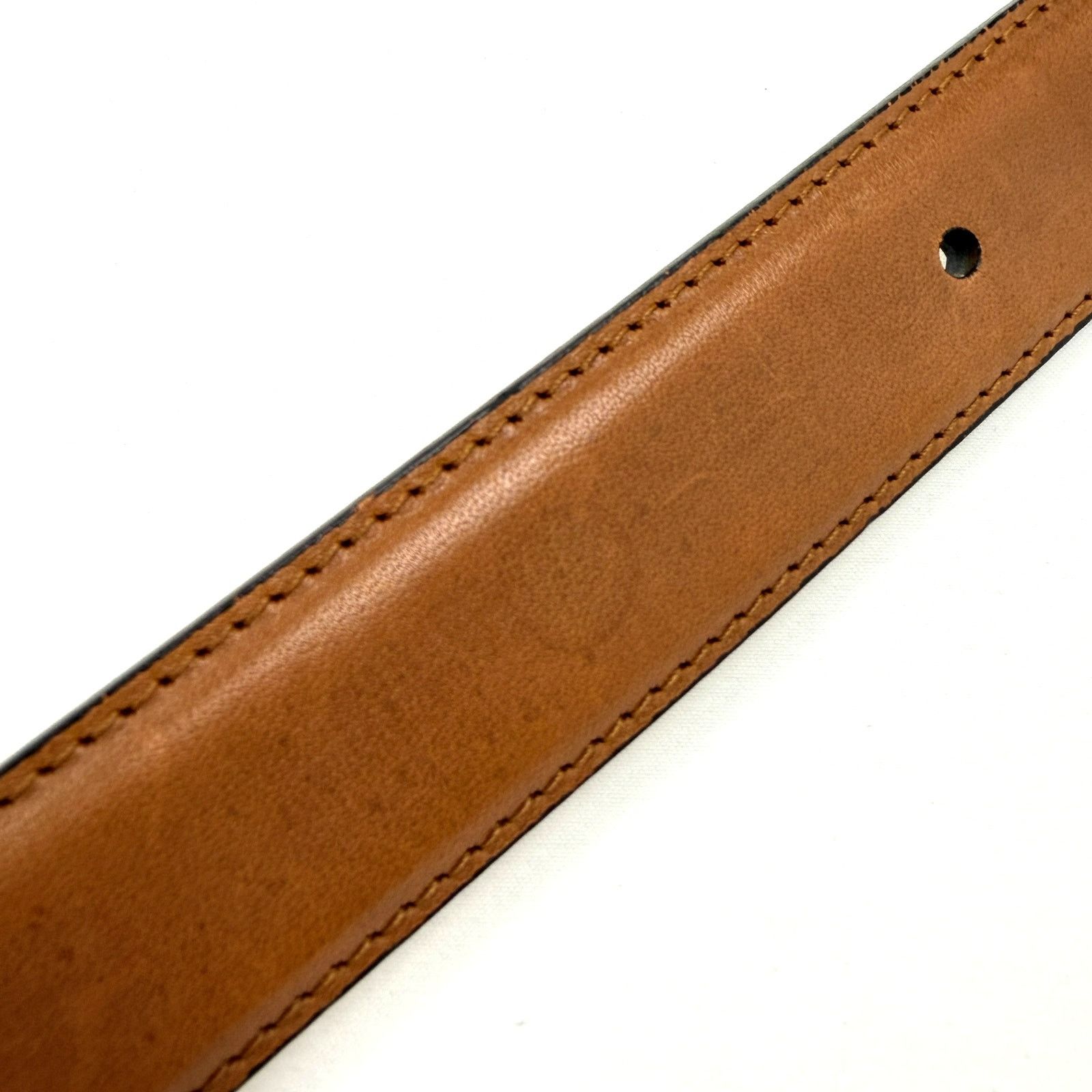 Maus & Hoffman Maus & Hoffman Leather Belt Tan Made in Italy Size 34 Size 34 - 9 Thumbnail