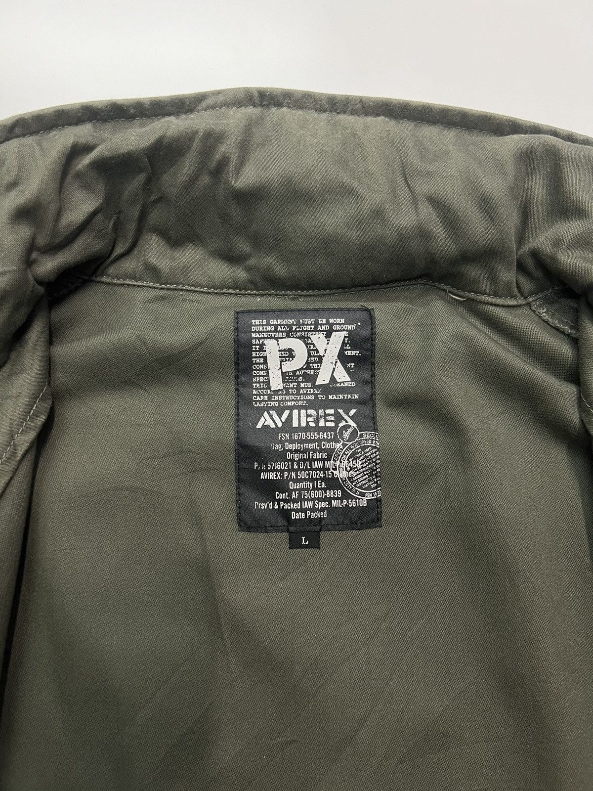 Avirex 🔥AVIREX MILITARY JACKET Size US L / EU 52-54 / 3 - 8 Thumbnail