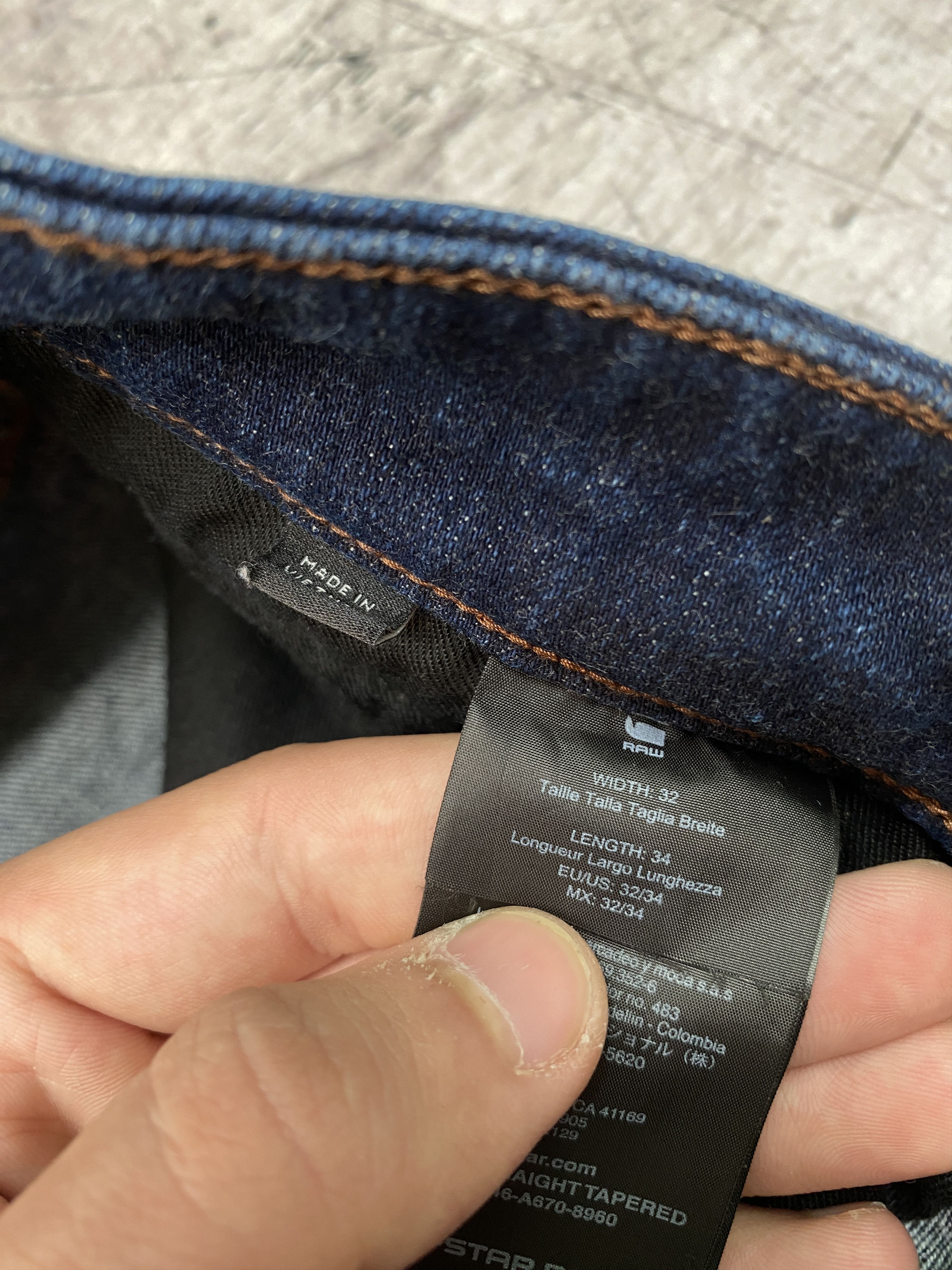 G-Star G Star Raw Mens Radar Straight Denim Pants Jeans Size US 32 / EU 48 - 5 Thumbnail
