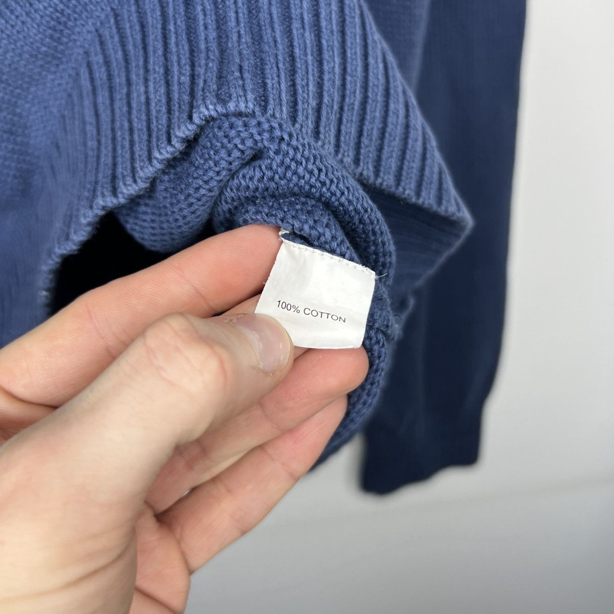 Burberry × Vintage Burberry vintage Navy sweater jumper Size US XL / EU 56 / 4 - 5 Thumbnail
