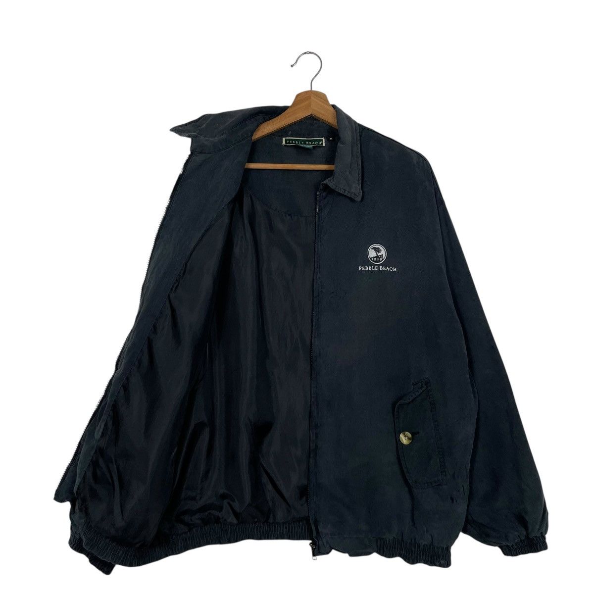 Japanese Brand Pebble Beach Black Bomber Jacket Size US M / EU 48-50 / 2 - 9 Thumbnail