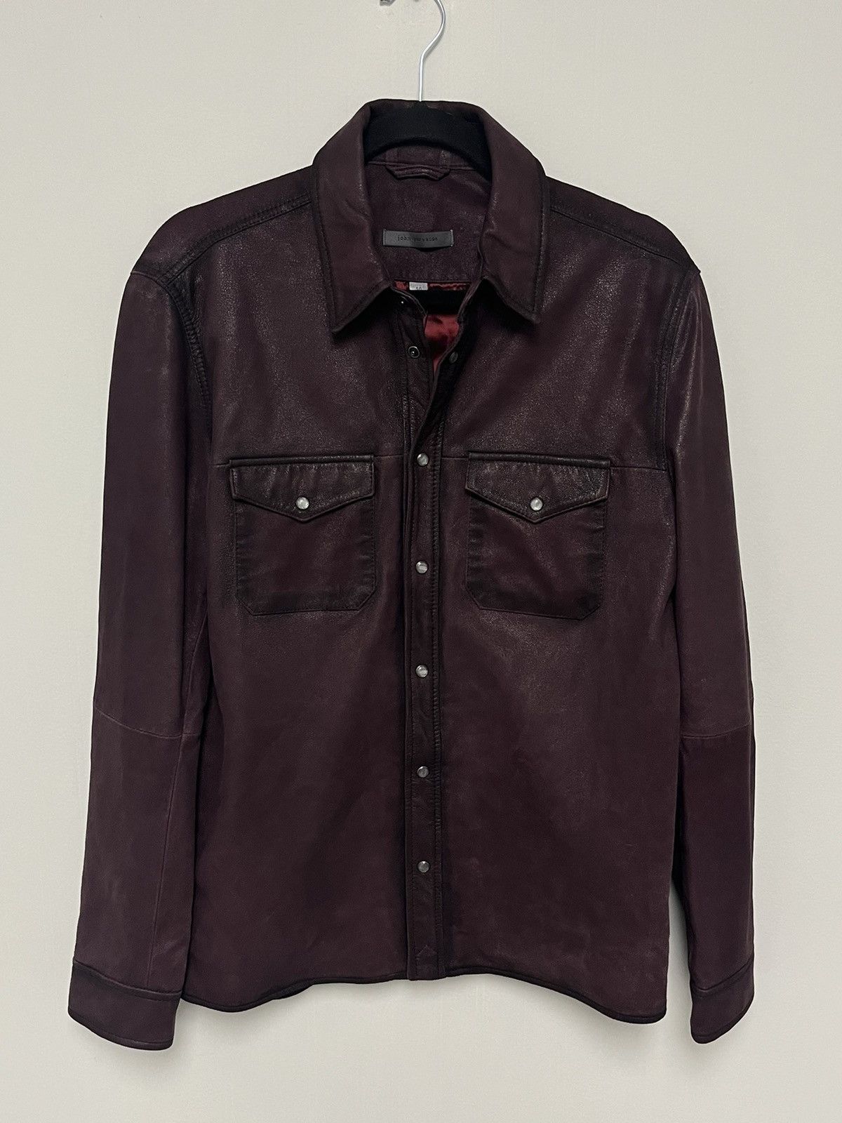 John Varvatos Lionel Leather Shirt Jacket. 50 medium Size US M / EU 48-50 / 2 - 7 Thumbnail