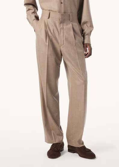 Loro Piana os11x0226 FAQ9760 Buxton Pant in Solid Oak Size US 34 / EU 50 - 4 Thumbnail