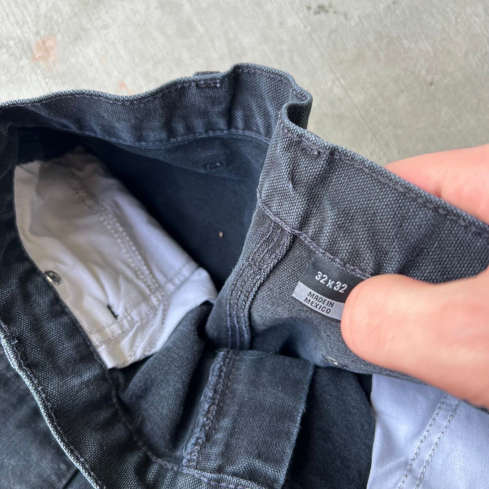 Carhartt × Vintage Carhartt black double knee work wear carpenter pants Size US 31 - 6 Thumbnail