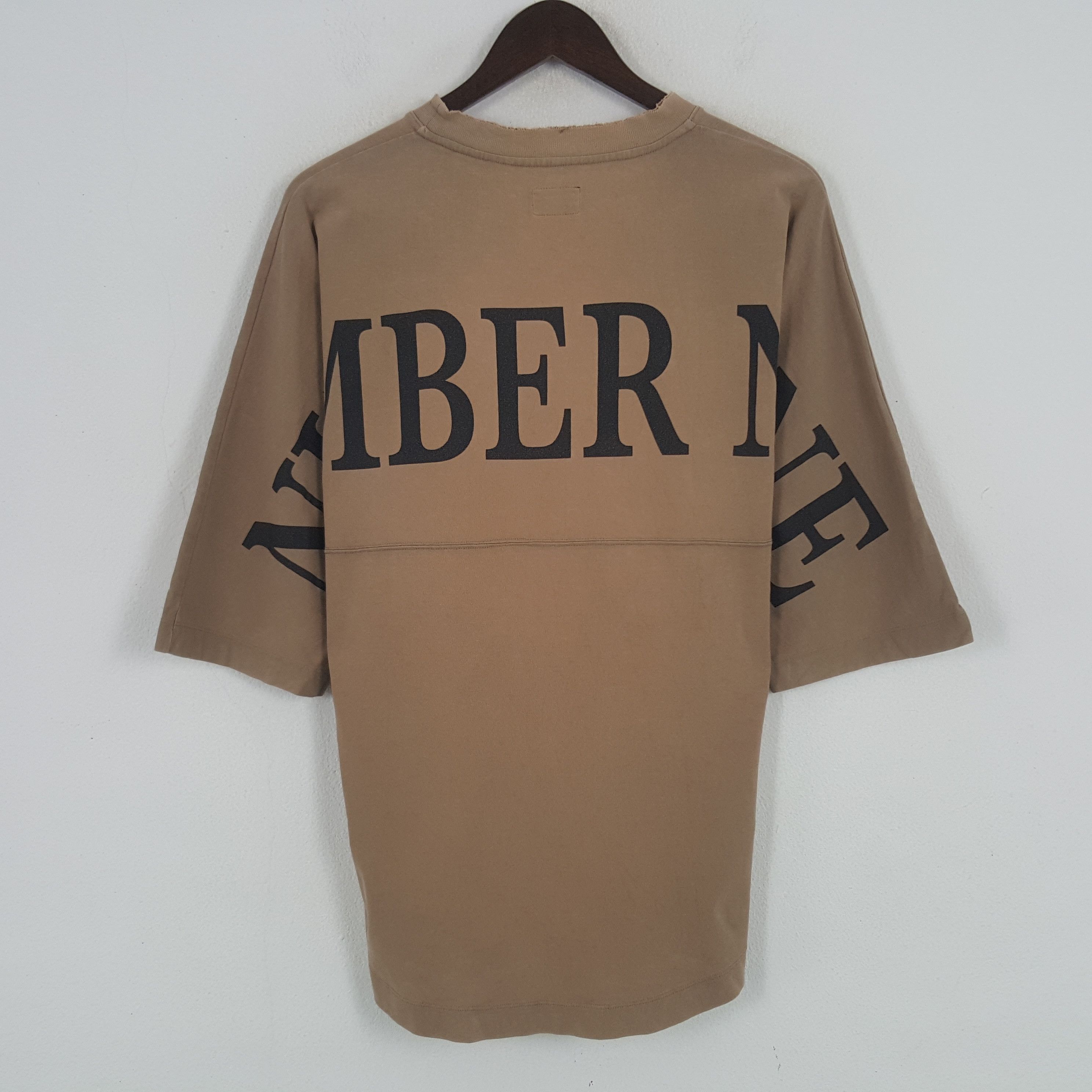 Japanese Brand × Number (N)ine × Vintage Vintage Number (N)ine Big Spell Out Tshirt Size US XL / EU 56 / 4 - 1 Thumbnail