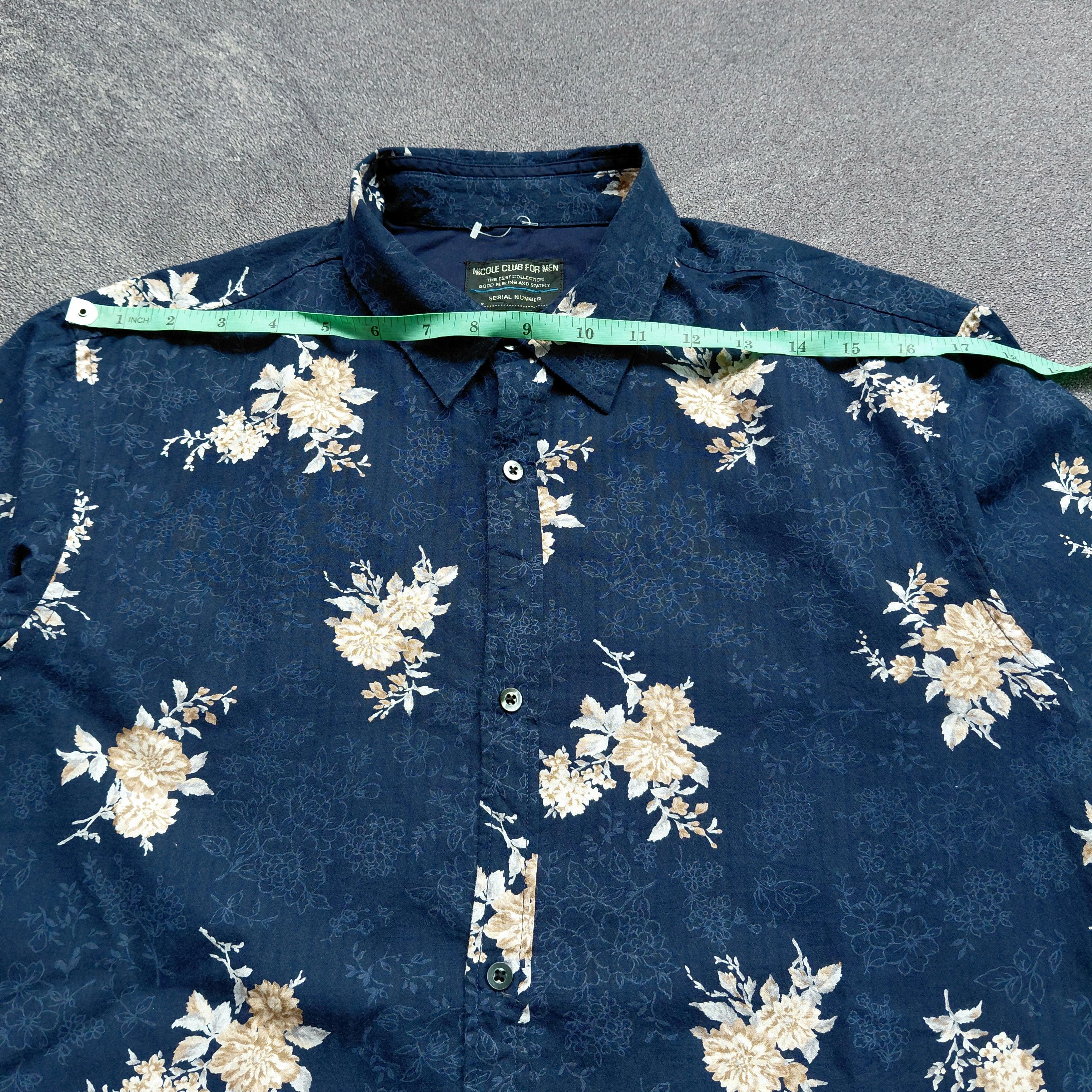 Nicole Club Nicole Club For Men Flower Shirt Size US M / EU 48-50 / 2 - 10 Thumbnail
