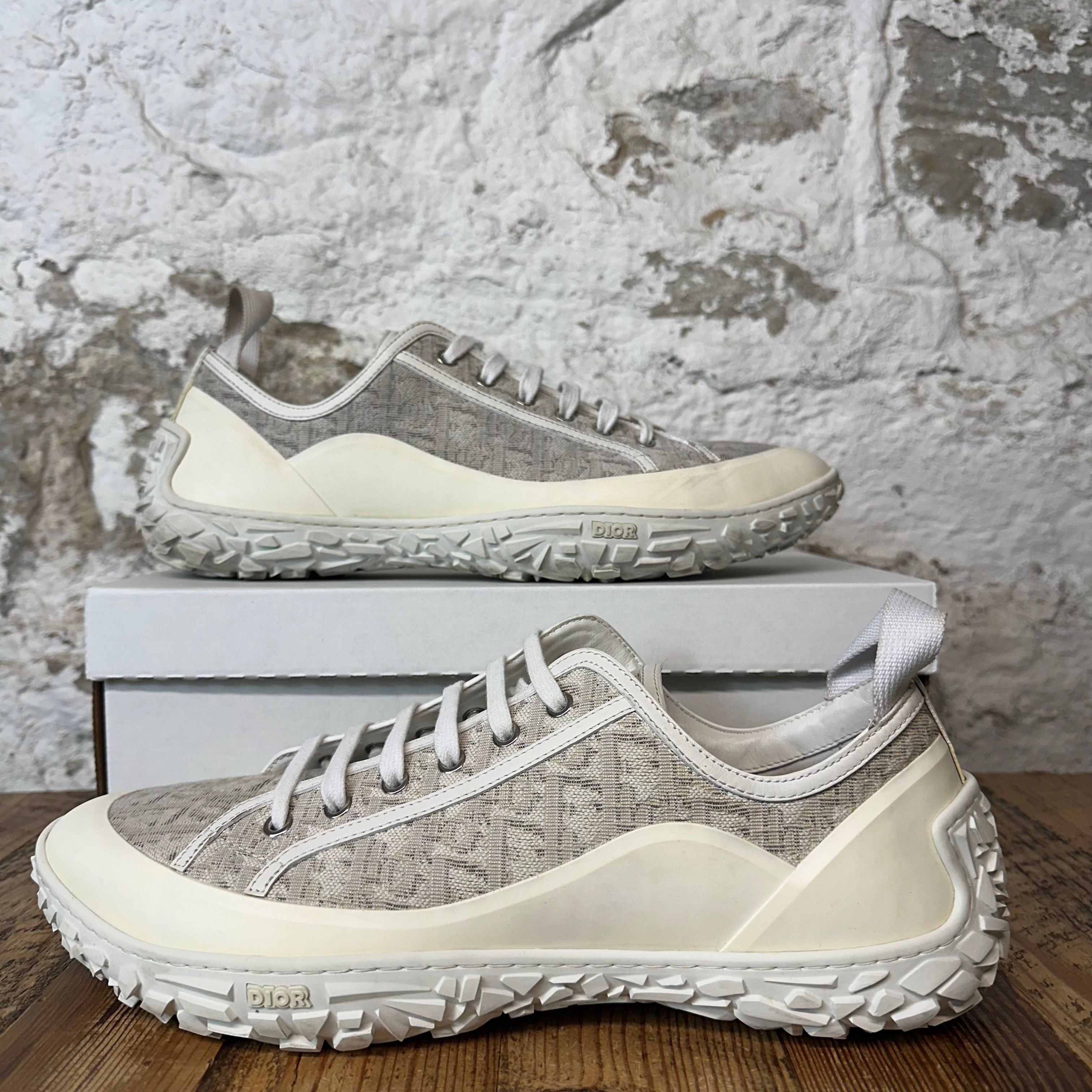 Dior Dior B28 Grey Monogram Cream White Sneaker Sz 14 (47) Size US 14 / EU 47 - 1 Thumbnail