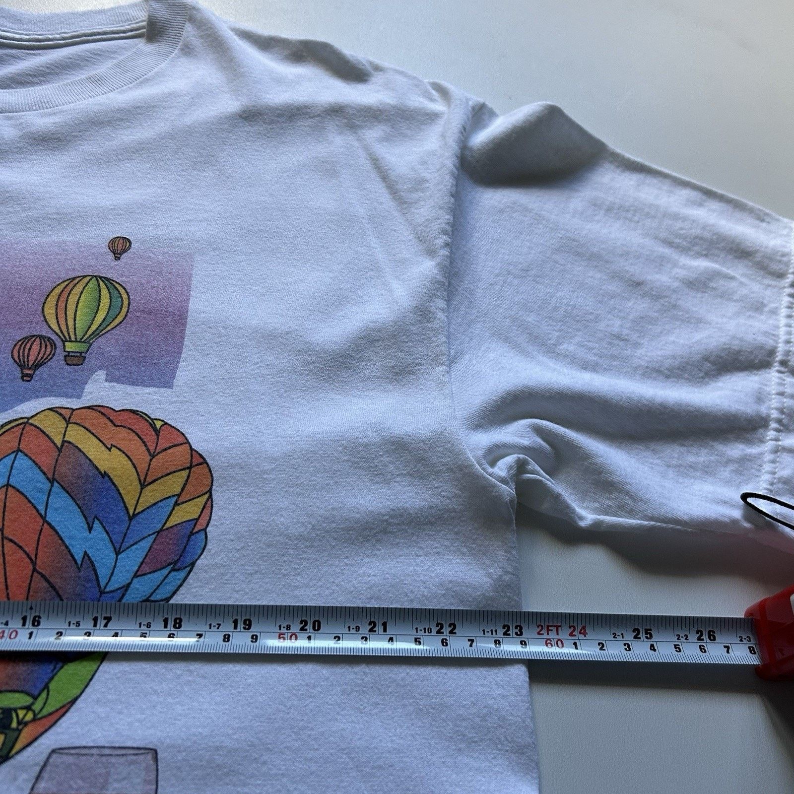 Delta Vintage Hot Air Balloon T Shirt XL Y2K Wine Grapes Art Delta Size US XL / EU 56 / 4 - 4 Thumbnail