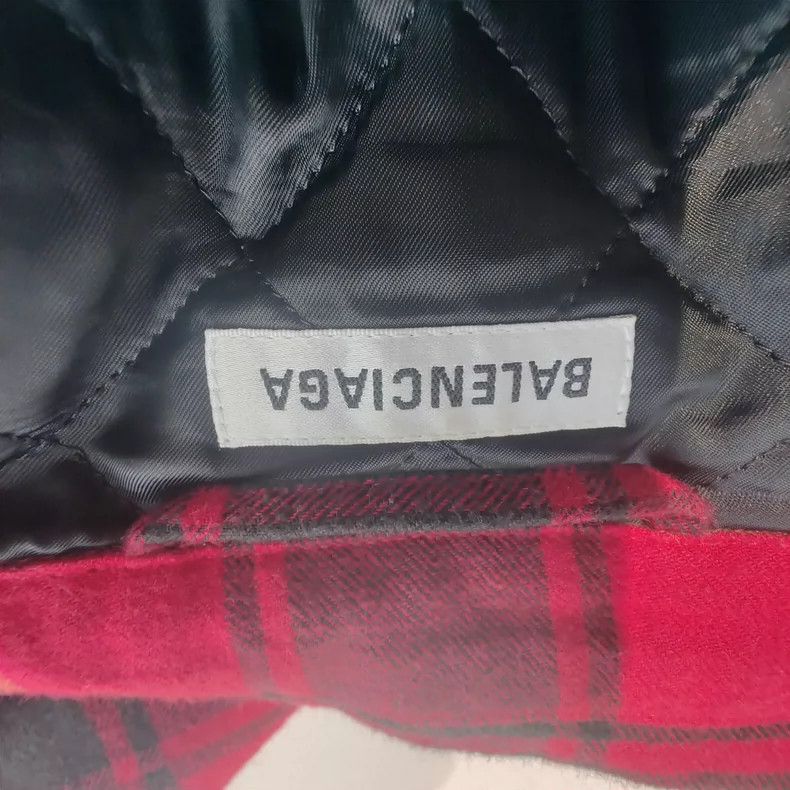 Balenciaga Balenciaga size 36 Black and Red Plaid Cotton Jacket Size S / US 4 / IT 40 - 3 Thumbnail