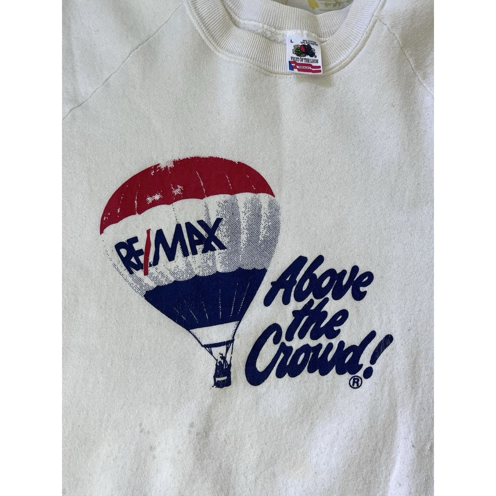 Fruit Of The Loom × Vintage Remax Real Estate Crewneck Sweatshirt L Fruit Of The Loom Size US L / EU 52-54 / 3 - 2 Thumbnail