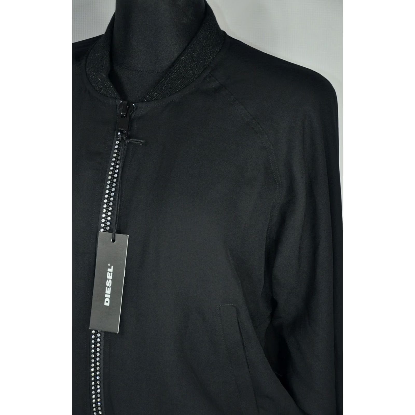 Diesel Diesel G-ABSOL-L Jacket Women M Black Polyester Zip Bomber Casual Size M / US 6-8 / IT 42-44 - 6 Thumbnail