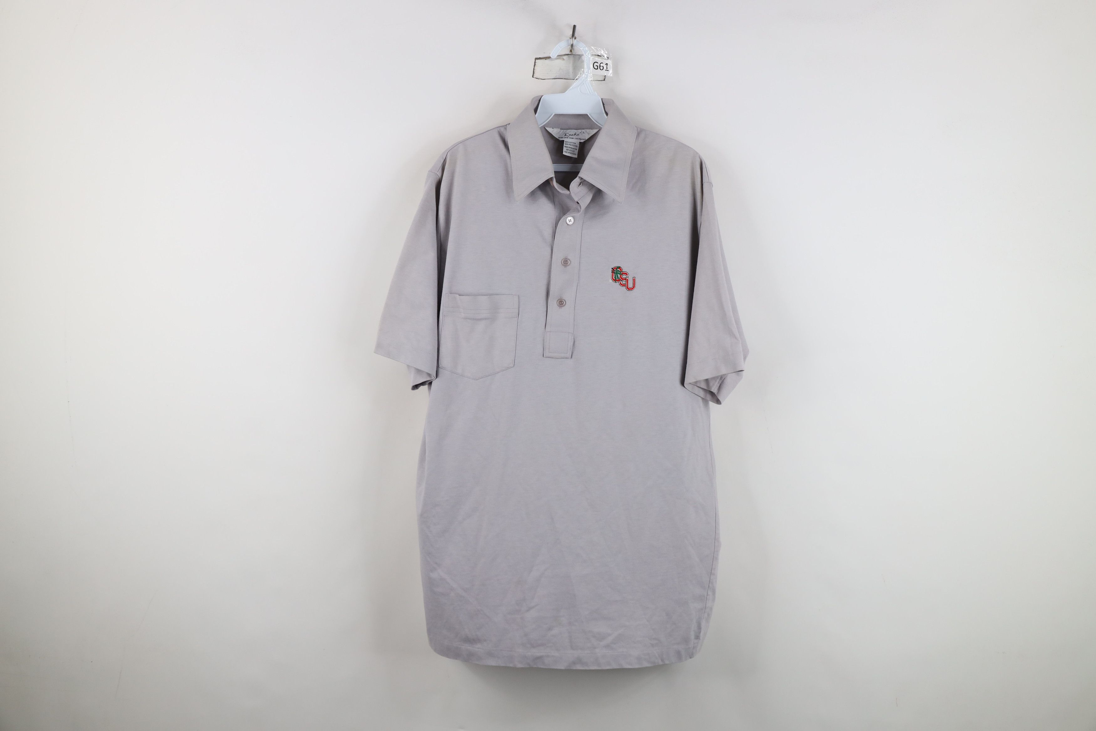 Vintage Vintage 70s 80s Ohio State University Collared Polo Shirt Size US L / EU 52-54 / 3 - 1 Thumbnail