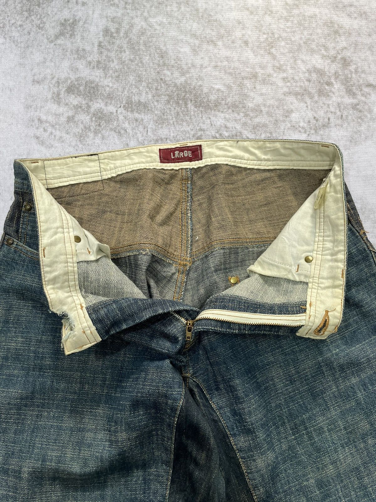 If Six Was Nine × Japanese Brand × Le Grande Bleu (L.G.B.) 2000s hybrid jeans japan denim pants y2k style Size US 32 / EU 48 - 4 Thumbnail