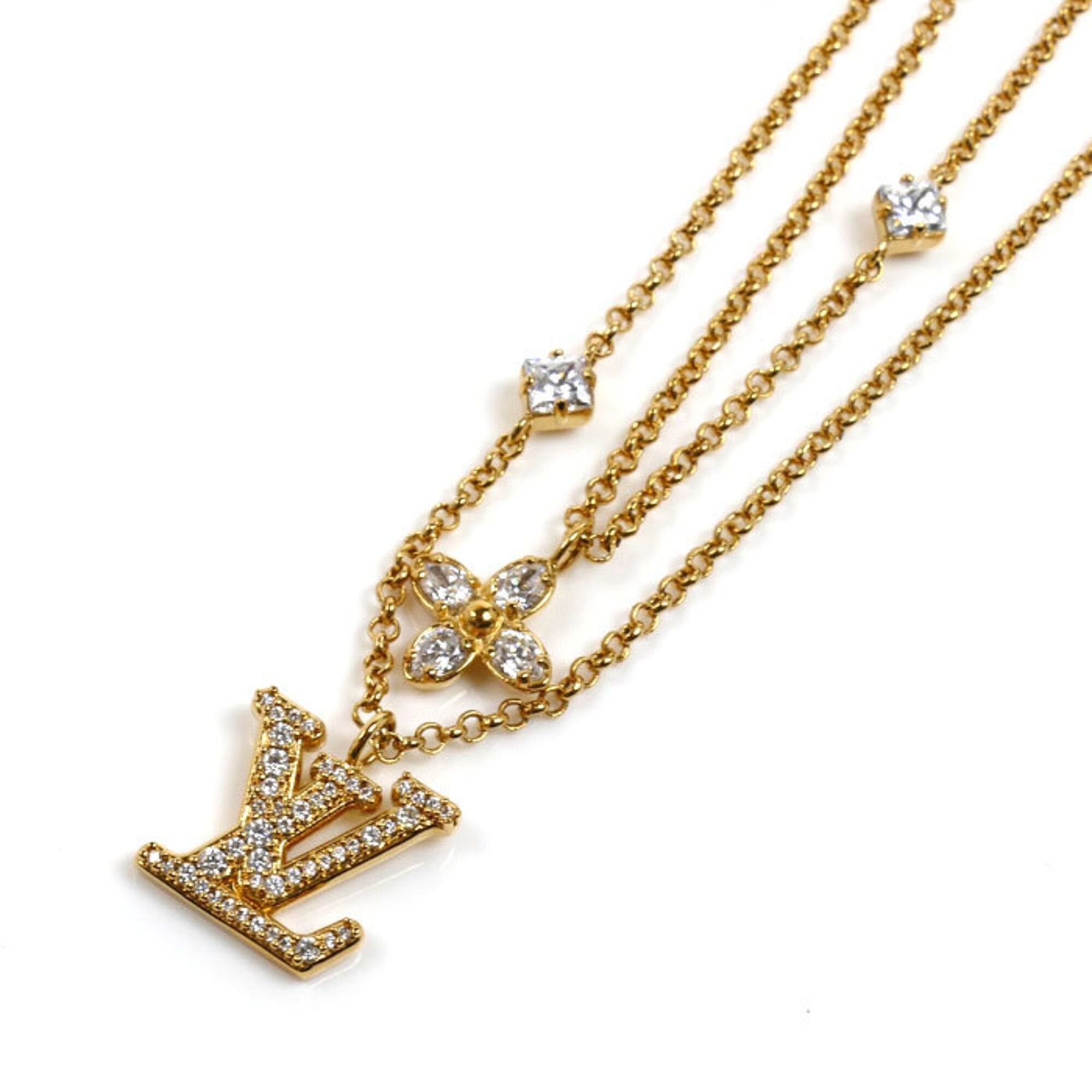 Louis Vuitton Louis Vuitton Metal Necklace Lady LV M01845 41cm Women's Size ONE SIZE - 1 Thumbnail