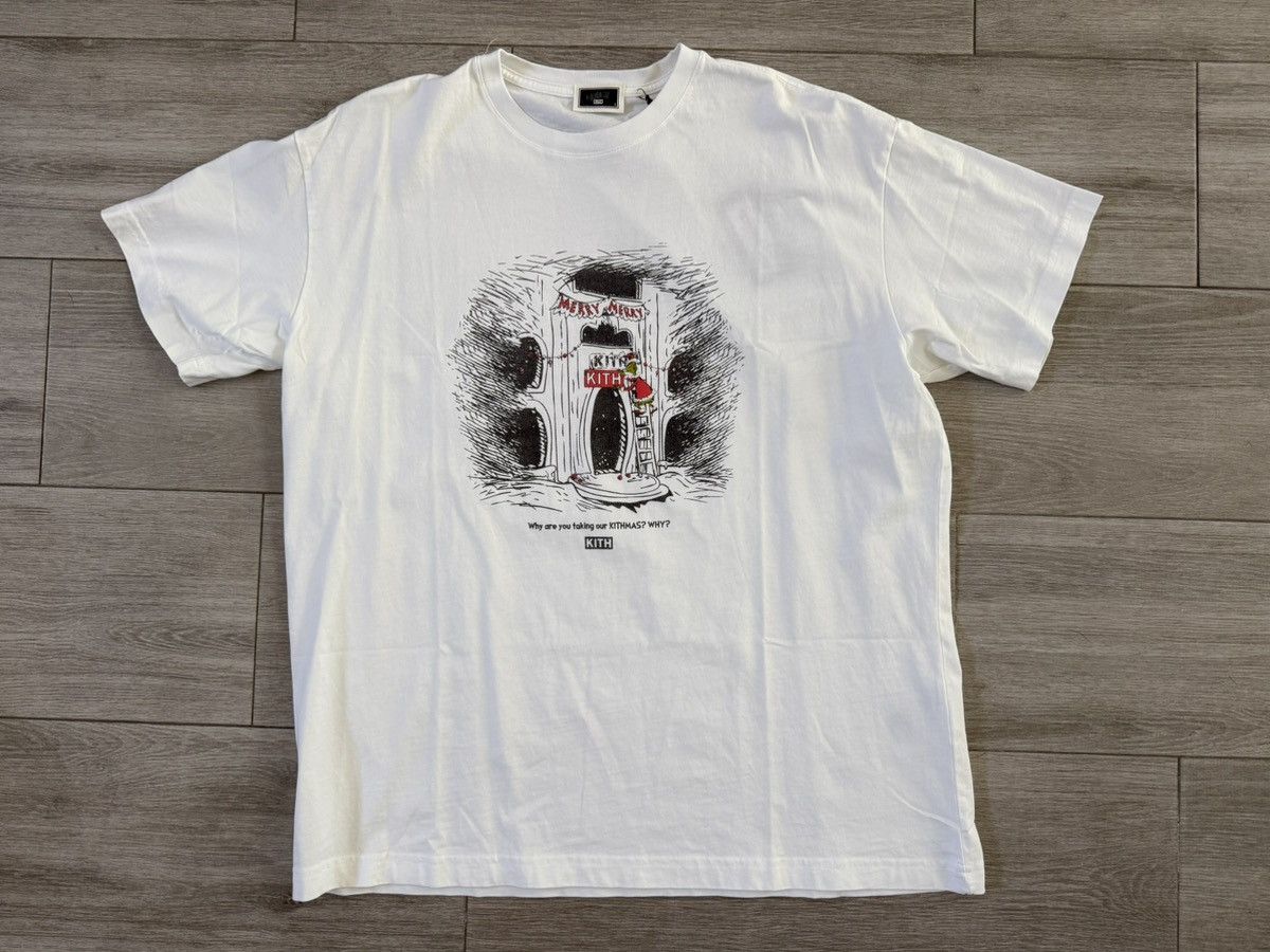 Kith Men's KITH for The Grinch Sign White Vintage Tee Sz Large Size US L / EU 52-54 / 3 - 1 Thumbnail