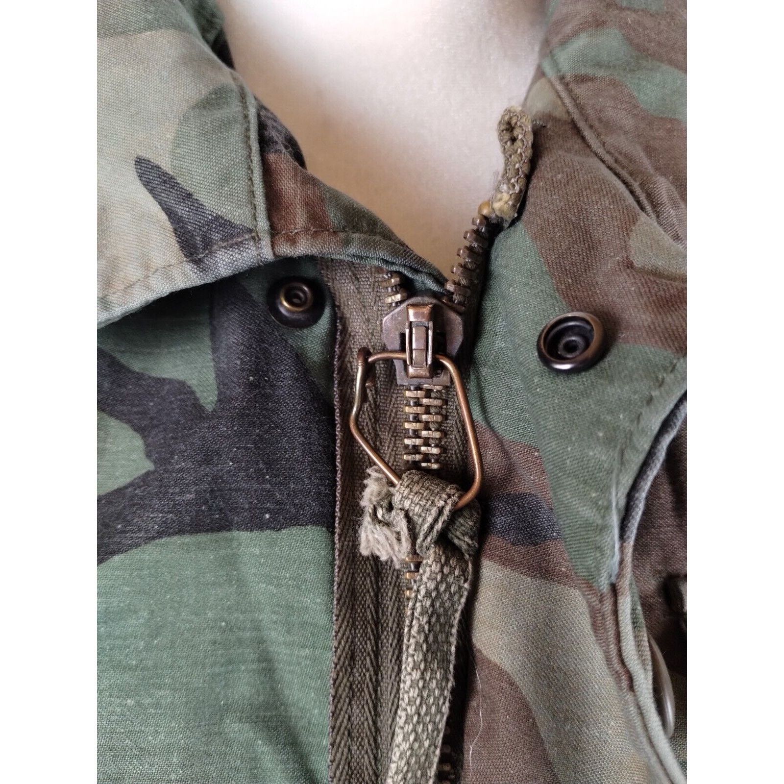Vintage US Military Cold Weather Coat Small Wood Camo - Blemished Size US S / EU 44-46 / 1 - 9 Thumbnail