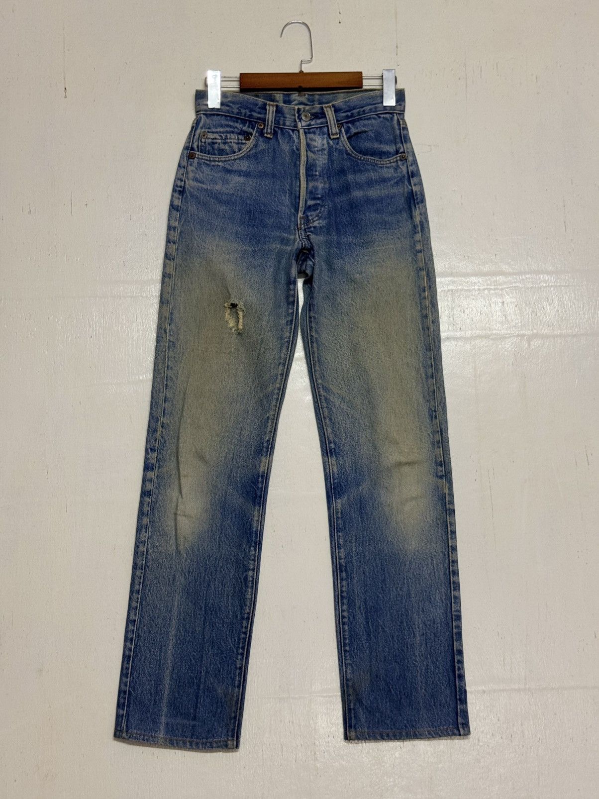 Levi's × Vintage Vintage Levis 501 Distress Denim Size 28" / US 6 / IT 42 - 1 Thumbnail