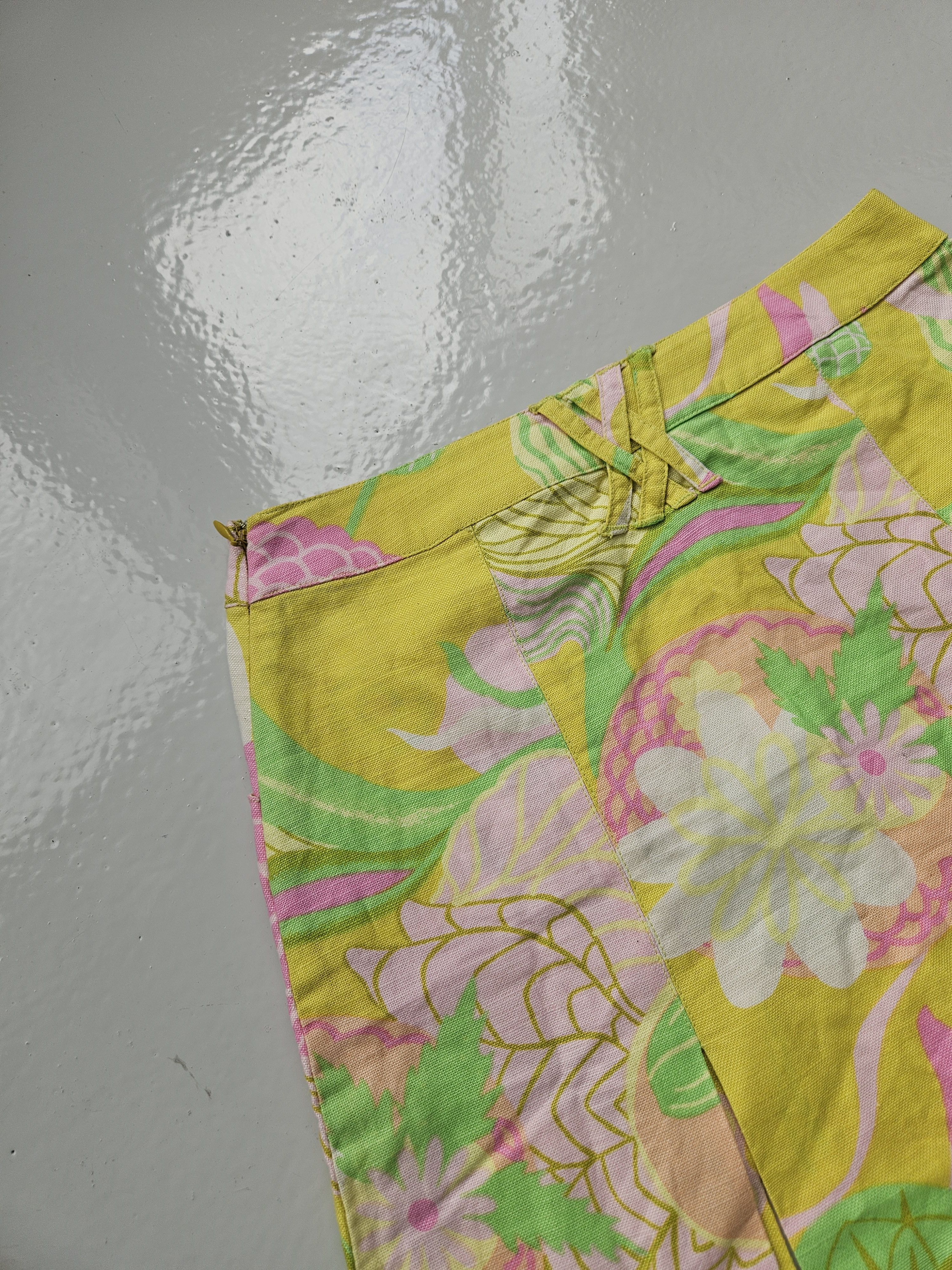 Dolce & Gabbana Dolce & Gabbana floral print linen & cotton mini skirt Size 26" / US 2 / IT 38 - 8 Thumbnail