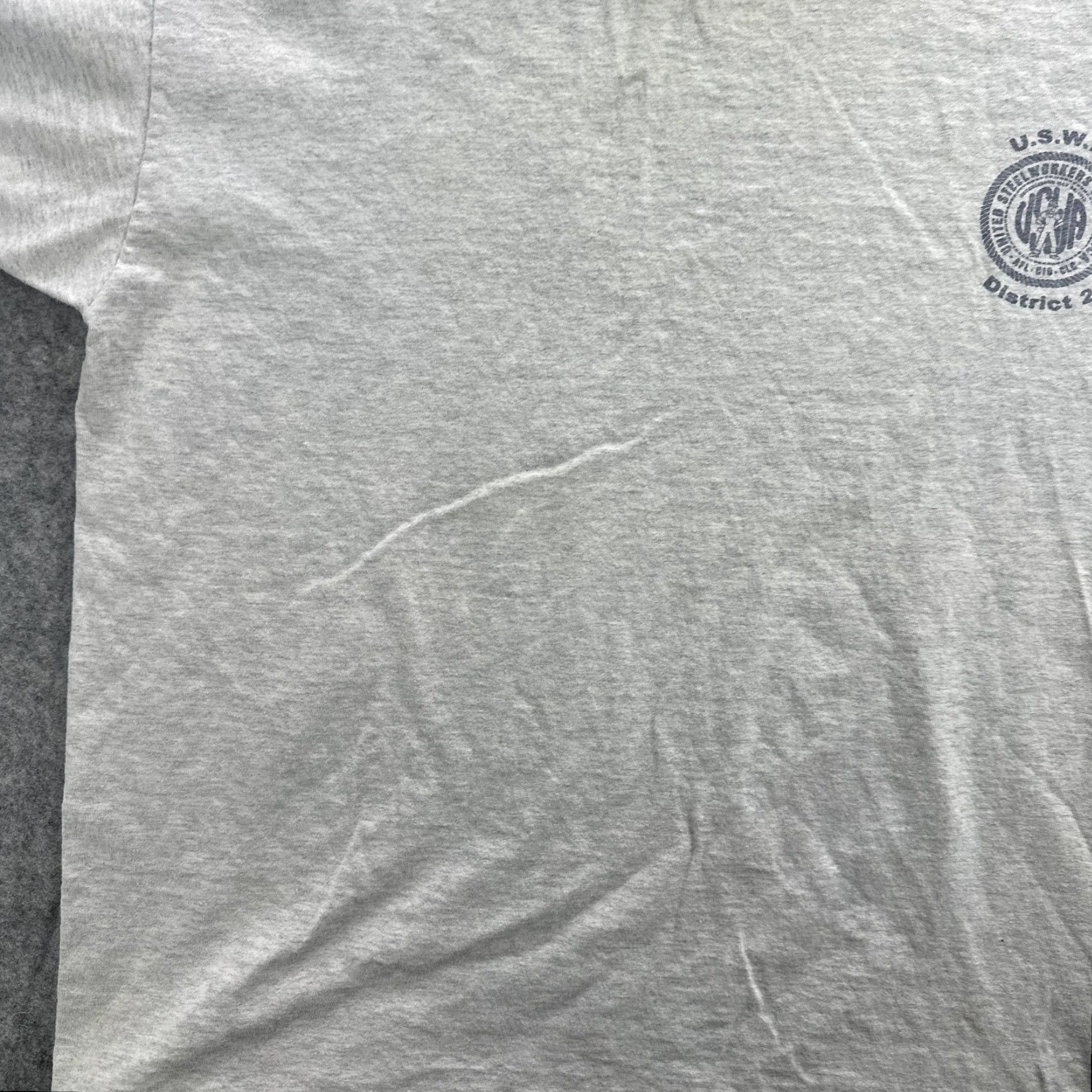 Vintage VINTAGE Lifewear USWA Steelworkers Shirt Mens XL Gray Stand Up For Steel Graphic Union 90s USA 100% preshrunk cotton Tee Size US XL / EU 56 / 4 - 3 Thumbnail