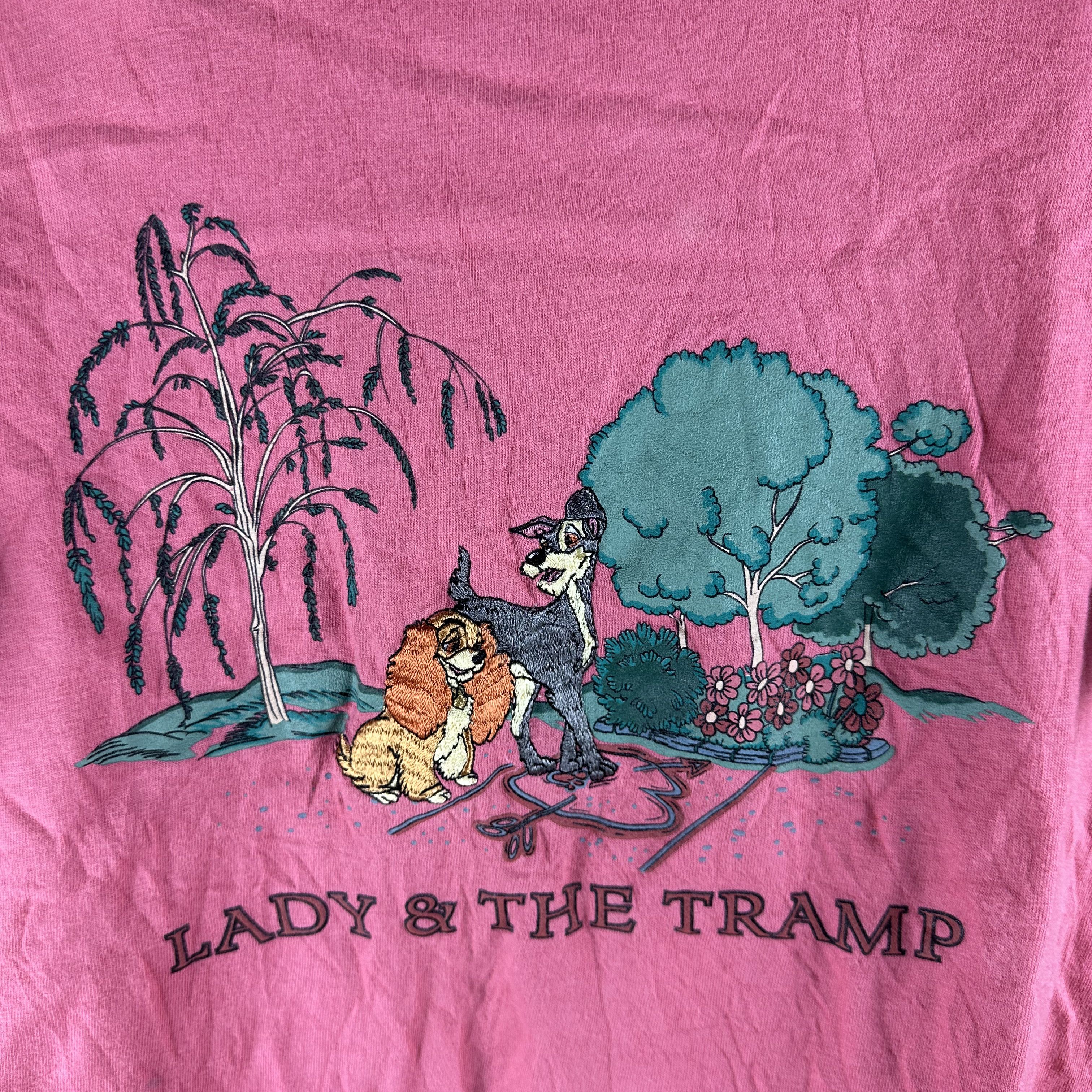 Vintage Vintage 90s Lady & The Tramp Disney Animated Film T-Shirt Size US L / EU 52-54 / 3 - 2 Thumbnail