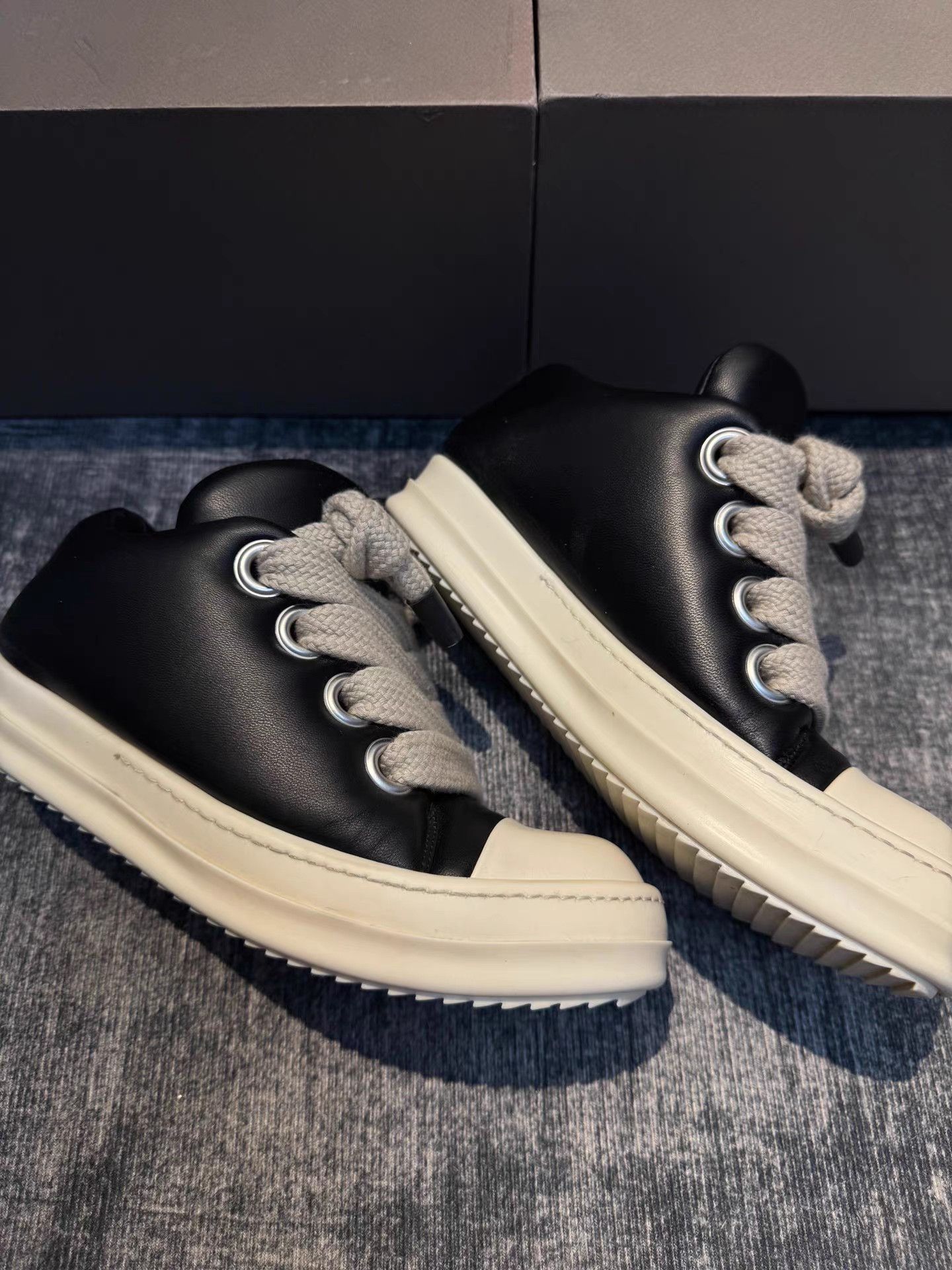 Rick Owens Rick Owens black "Pudding" chunky Converse sneakers Size US 7 / IT 37 - 5 Thumbnail