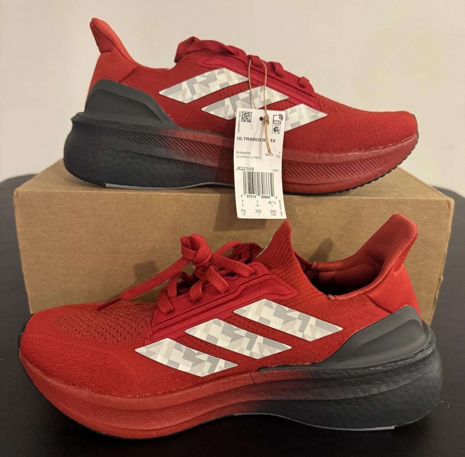 Adidas Size 7.5 - Patrick Mahomes x adidas UltraBoost 5X Texas Tech Size US 7.5 / EU 40-41 - 3 Thumbnail