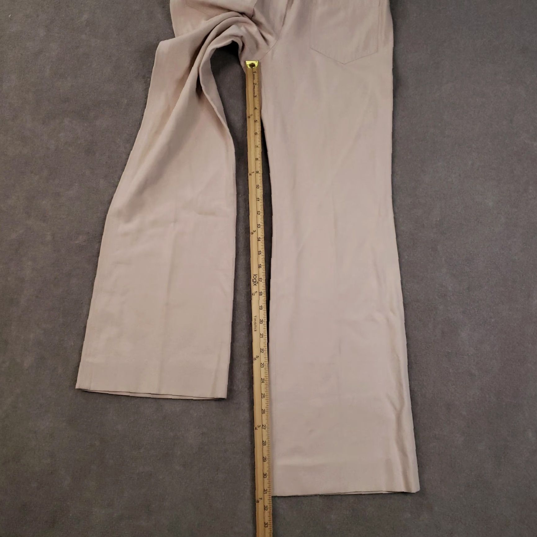 Vintage VINTAGE Chloé Pants Womens FR 38 Pants Beige Bootcut Zip Fly Pockets 30x31 Made in France Womens Size 26" / US 2 / IT 38 - 2 Thumbnail