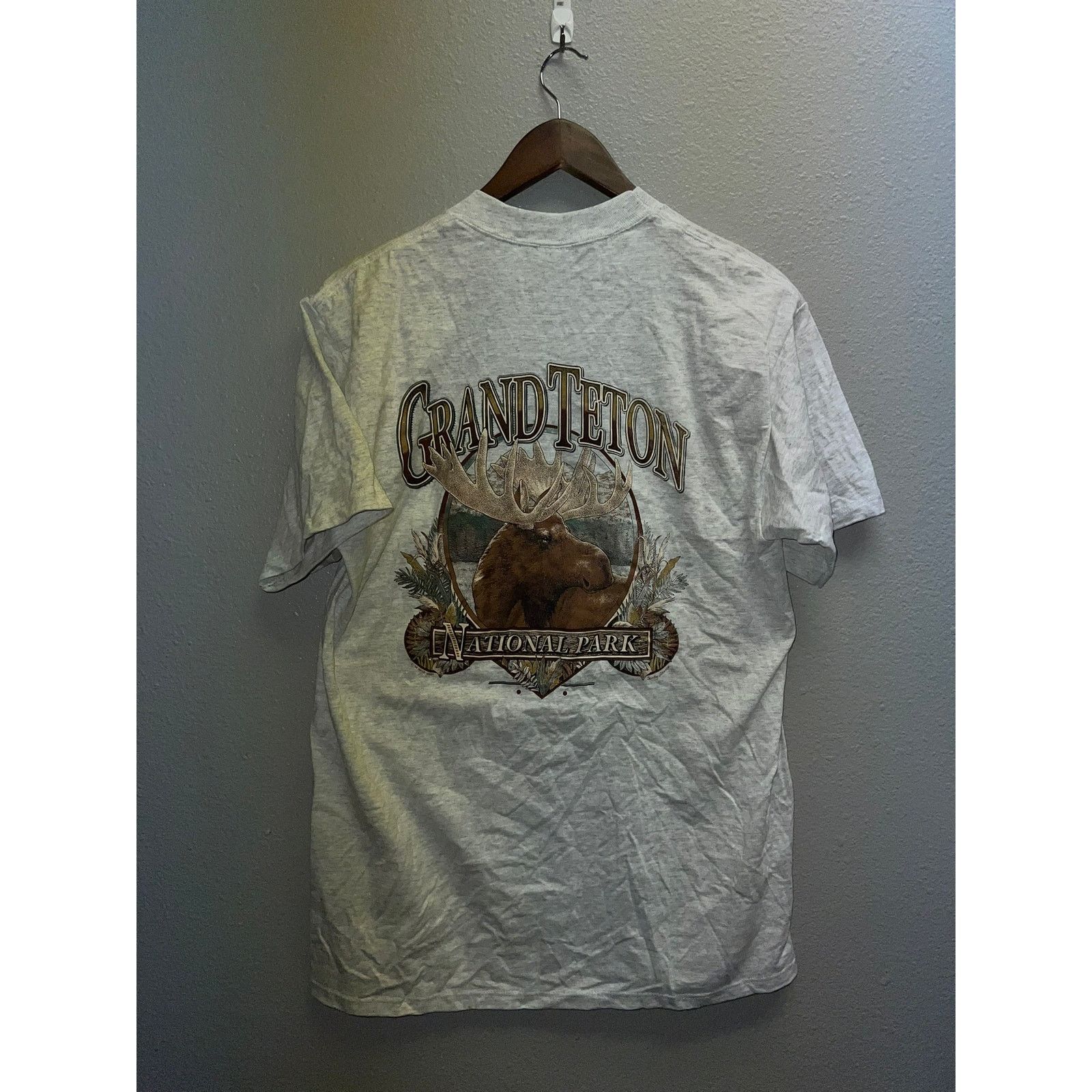 Jerzees Vintage Test Print Shirt Grand Canyon Teton Moose 90s Large Size US L / EU 52-54 / 3 - 8 Thumbnail