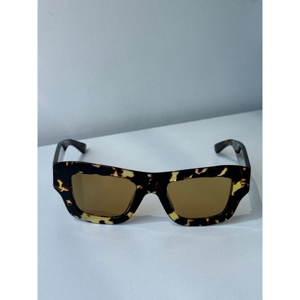 Bottega Veneta NEW Bottega Veneta BV1357S Unisex Tortoise Brown Sunglasses Size ONE SIZE - 5 Thumbnail