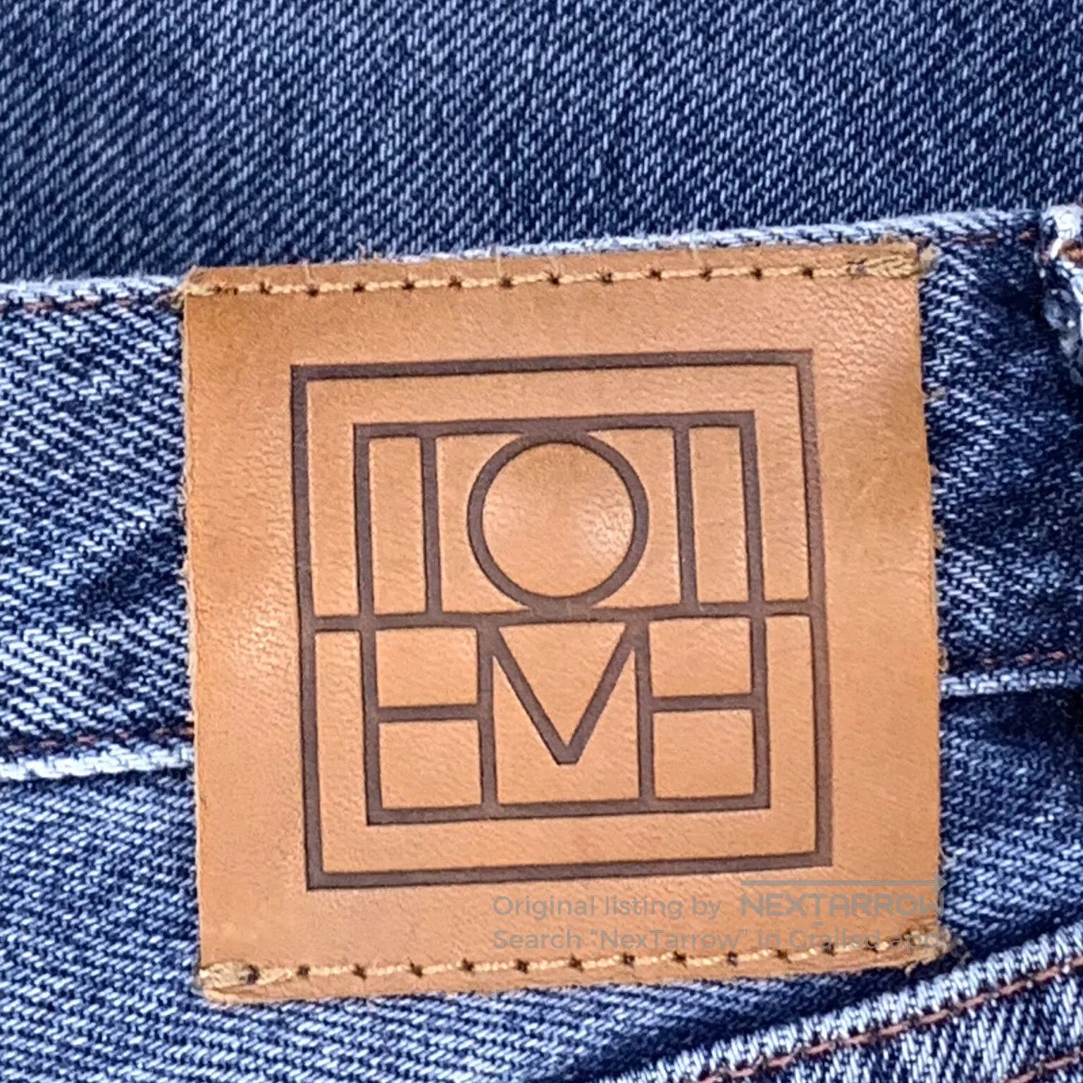 Other Toteme Blue Washed Logo Leather Patch Cotton Casual Jeans| Size US 30 / EU 46 - 6 Thumbnail