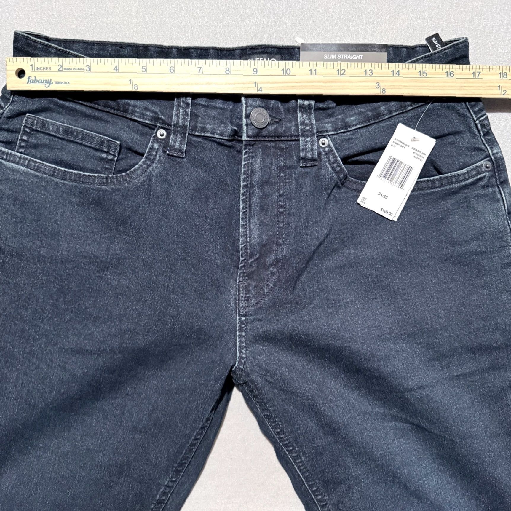 Buffalo David Bitton Buffalo David Bitton Jeans Slim Straight Evan Jeans Men Blue 34X30 NWT Denim Regular 5-Pocket Design United States Mens Size US 34 / EU 50 - 8 Thumbnail