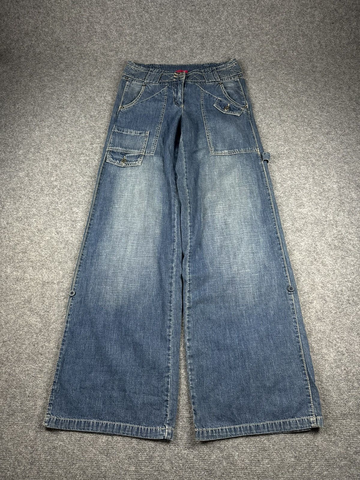 Japanese Brand Vintage Japanese brand Baggy denim y2k Size 35" - 6 Thumbnail