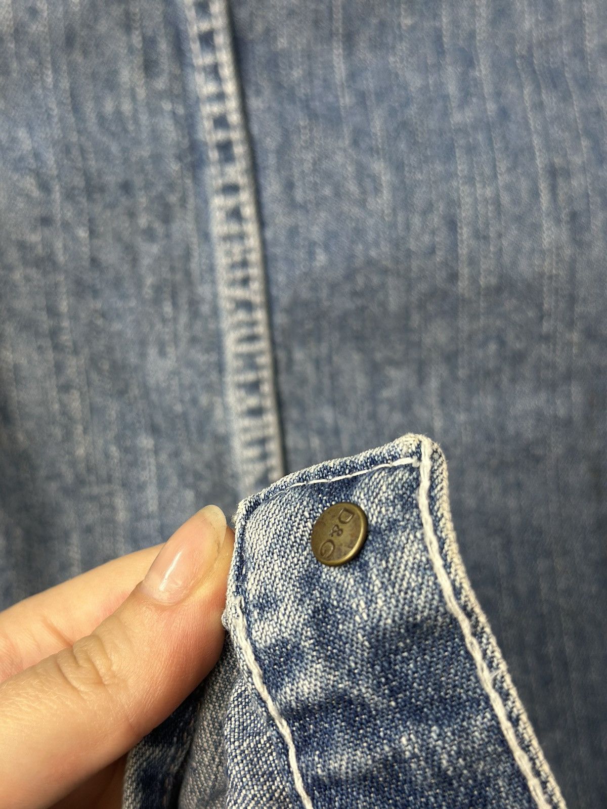 Dolce & Gabbana Vintage Dolce Gabbana Denim Jacket Leather Diesel style Punk Size US S / EU 44-46 / 1 - 22 Thumbnail