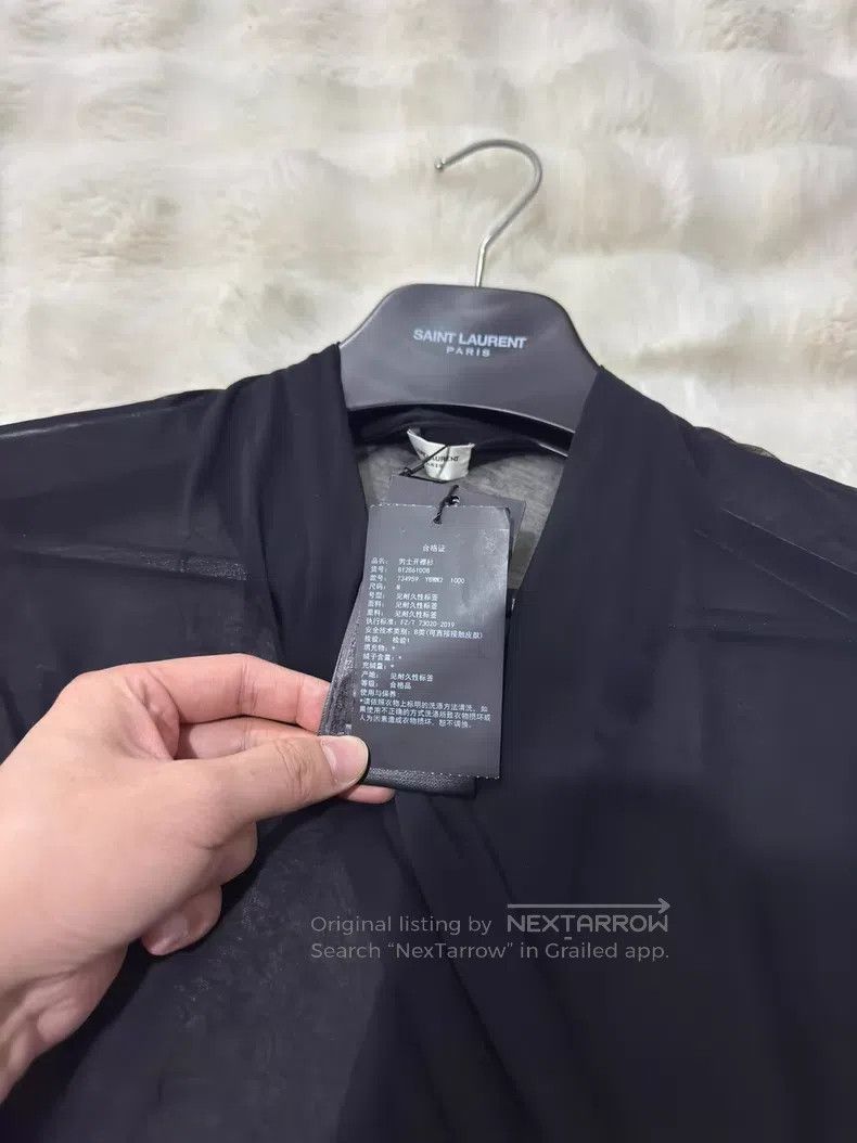 Saint Laurent Paris Saint Laurent Paris Crinkle Deep V Thin Mesh Underwear Shi Size US M / EU 48-50 / 2 - 4 Thumbnail