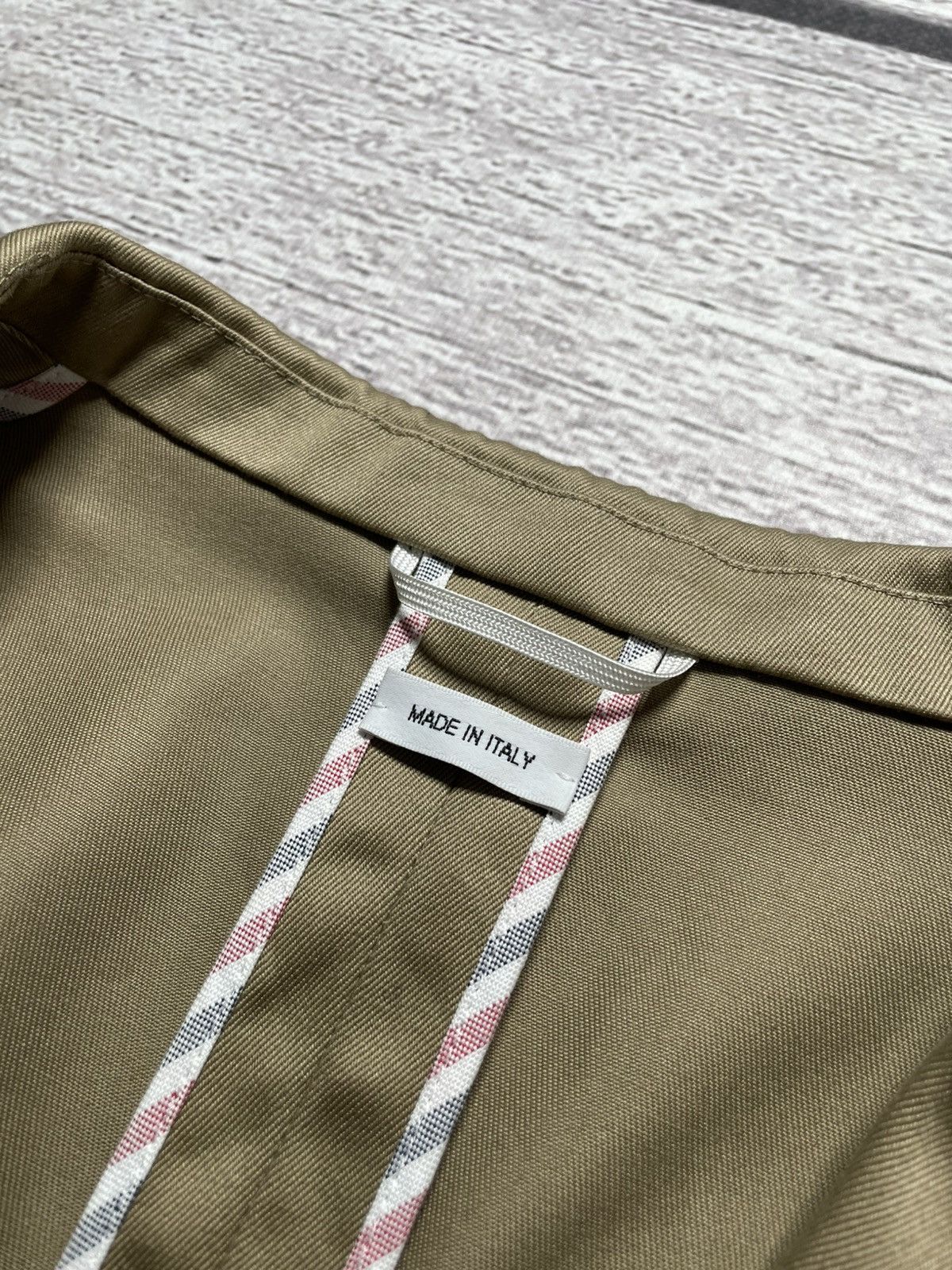 Thom Browne Thom Browne Beige Unconstructed Classic Blazer Size 48R - 6 Thumbnail
