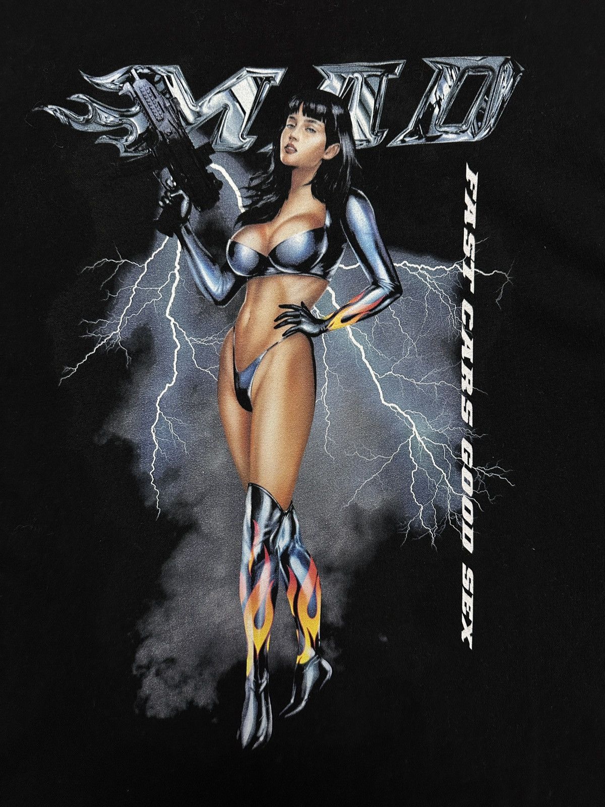 Band Tees MAD Tee Rare Hype Fast Cars Good Sex 3d Racing Rock Band y2k Size US M / EU 48-50 / 2 - 5 Thumbnail