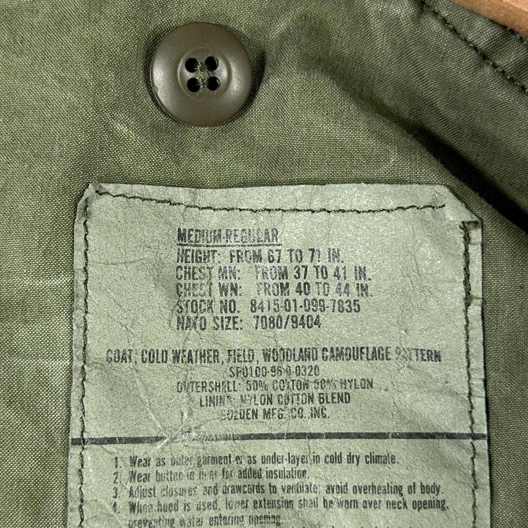 Vintage VINTAGE US Army M-65 Field Jacket Mens Medium Regular Woodland Camouflage Hooded M65 Size US M / EU 48-50 / 2 - 4 Thumbnail