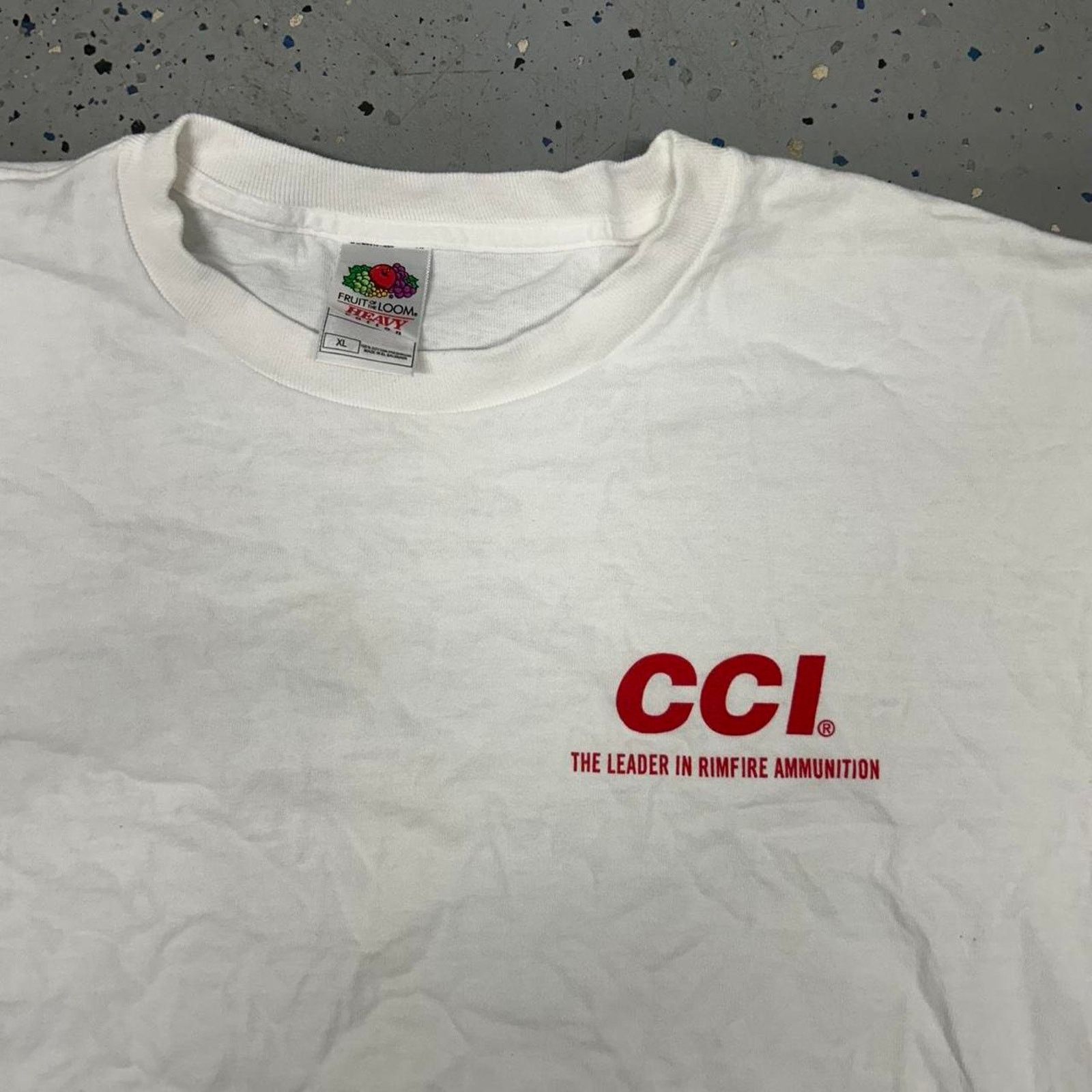 Fruit Of The Loom VTG/Y2K Rimfire ammunition gun t-shirt Size US XL / EU 56 / 4 - 5 Thumbnail