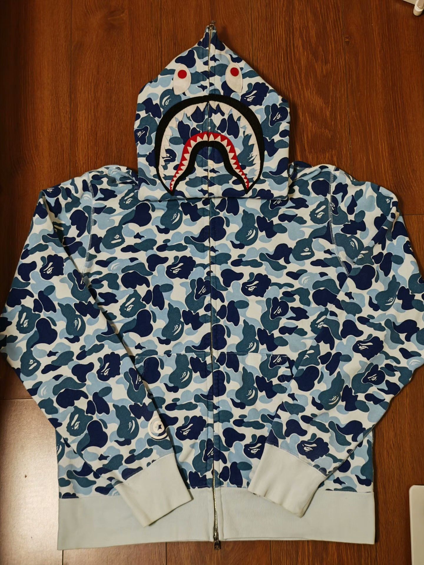 Bape Bape Shark Black Hoodie L Men Size US L / EU 52-54 / 3 - 1 Thumbnail