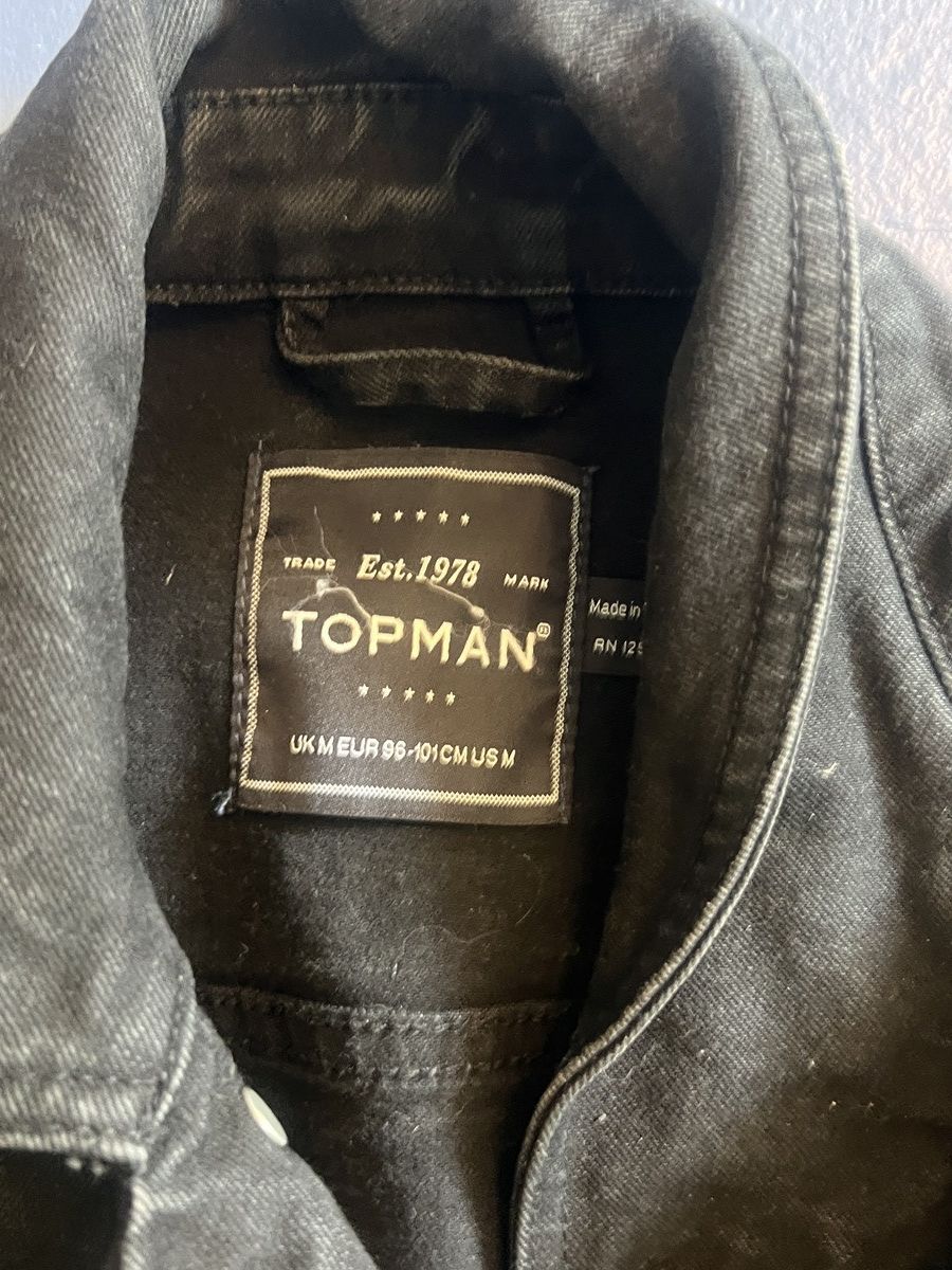 Topman Black denim Size US M / EU 48-50 / 2 - 2 Thumbnail