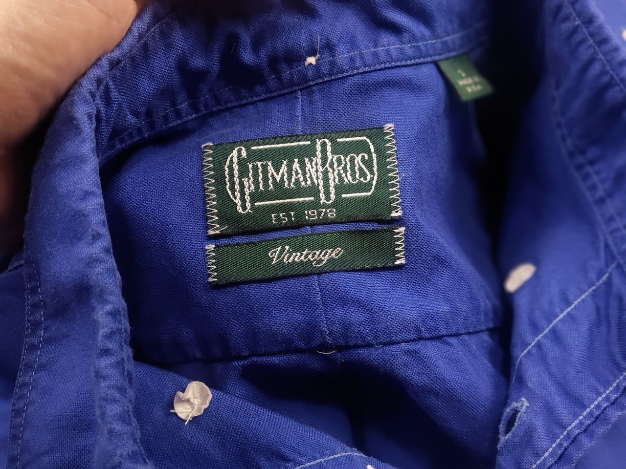 Gitman Bros. Vintage Vintage Gitman Bros Spring Oxford Shirt Long Sleeve Made USA Size US S / EU 44-46 / 1 - 13 Thumbnail