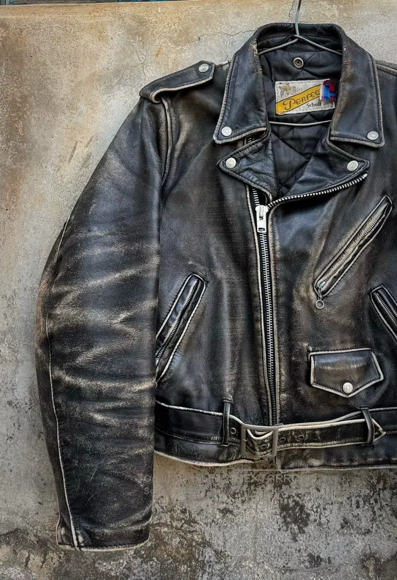 Schott Schott 618 Vintage cable-stayed locomotive leather jacket Size US M / EU 48-50 / 2 - 2 Thumbnail