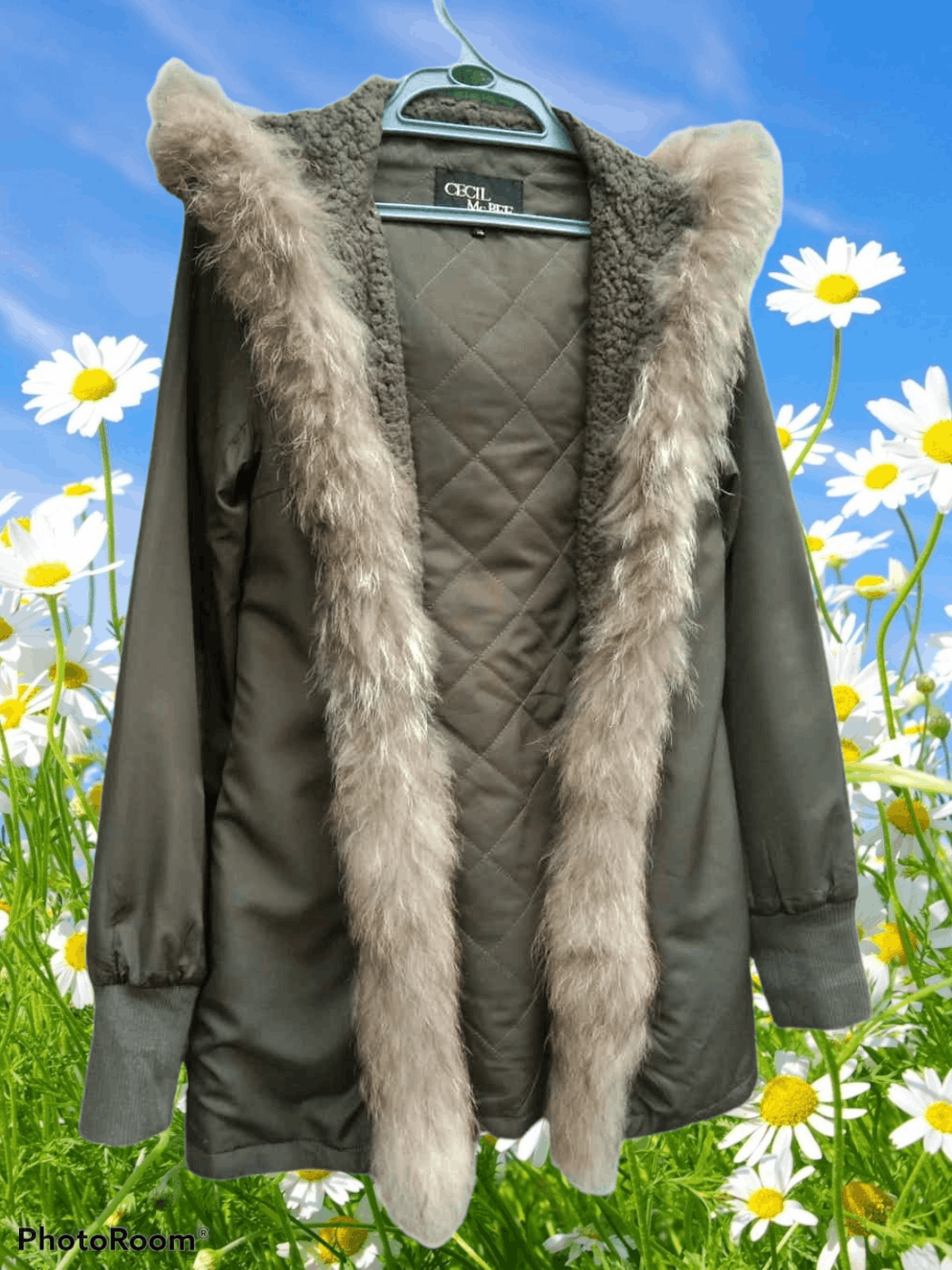Japanese Brand CECIL MCBEE RACCON FUR WINTER JACKET Size M / US 6-8 / IT 42-44 - 3 Thumbnail