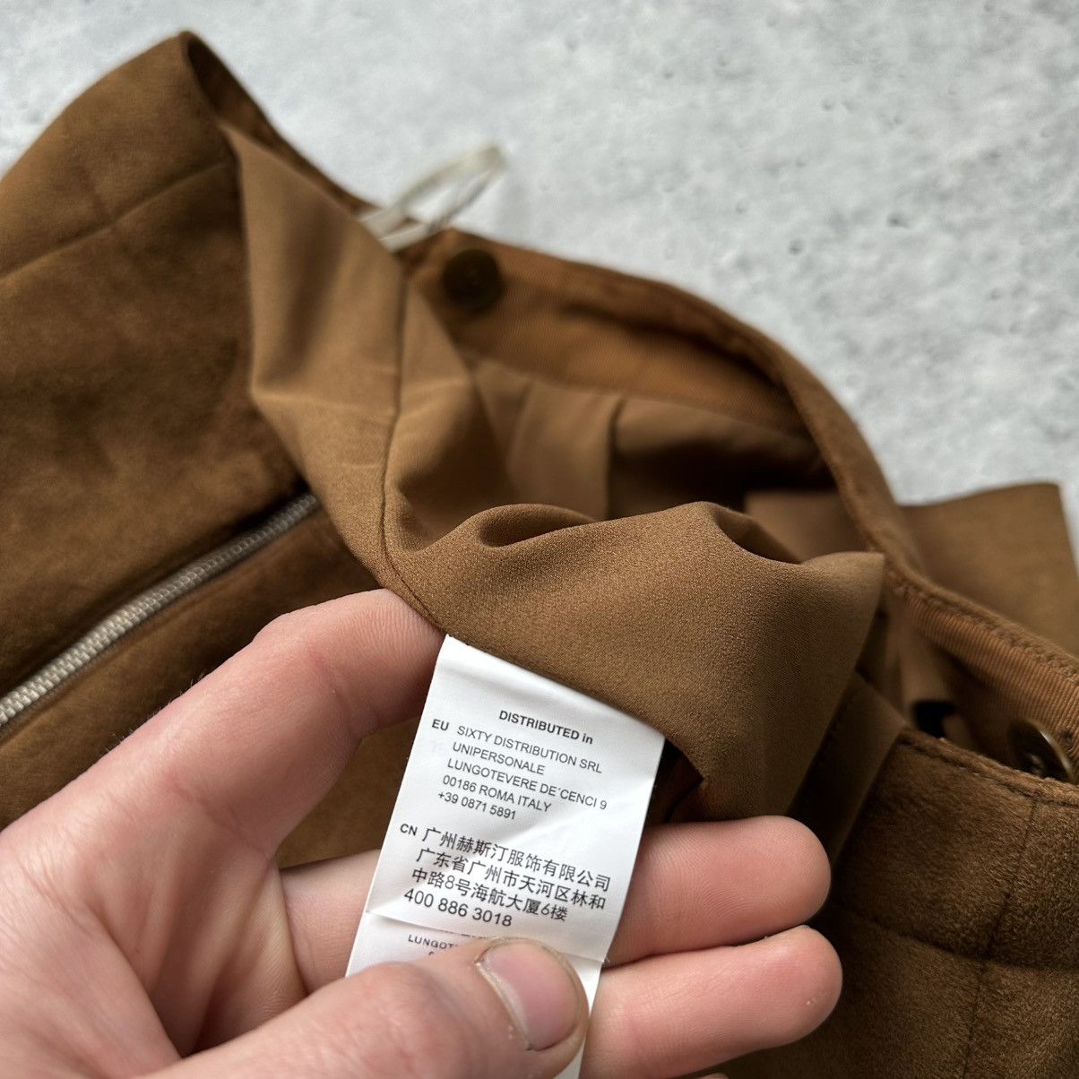 Miss Sixty Miss Sixty Y2K Suede Brown Mini Suspender Skirt Dress Size M Size 27" / US 4 / IT 40 - 18 Thumbnail