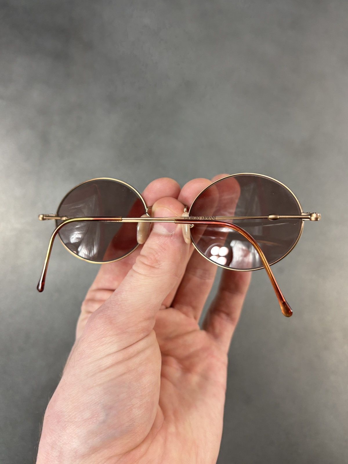 Giorgio Armani 1990s Giorgio Armani Sunglasses 642 Vintage Oval Old Money Size ONE SIZE - 7 Thumbnail