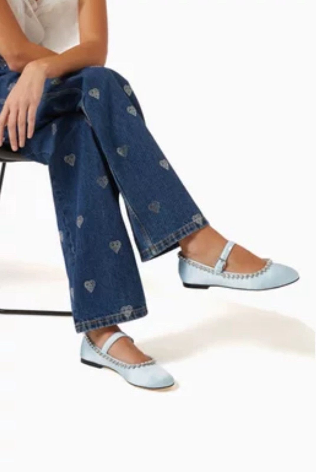 MACH & MACH MACH & MACH Audrey embellished satin ballet flats size 37 Size US 7 / IT 37 - 3 Thumbnail