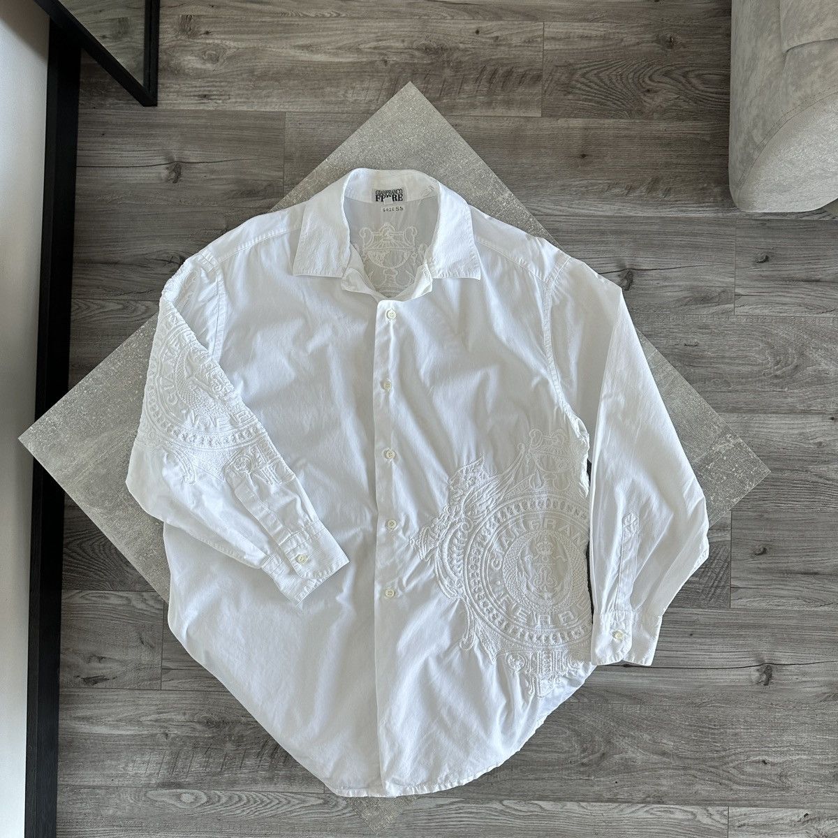 Gianfranco Ferre Vintage 90s Gianfranco Ferre Embroidered monogram shirt y2k Size US M / EU 48-50 / 2 - 1 Thumbnail