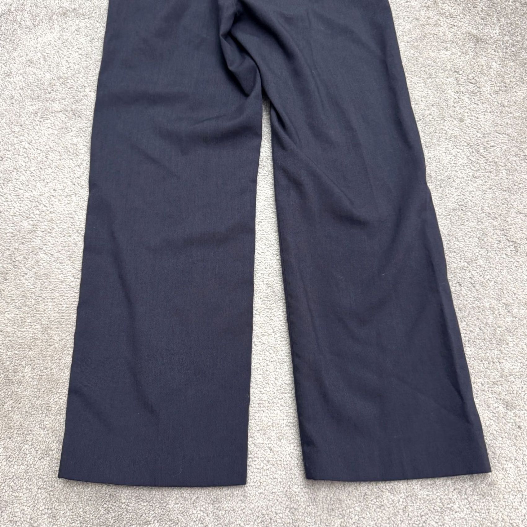 Farah VINTAGE Farah Dress Pants Women 32x29 Blue Wool Blend Polyester Straight Front 90s Retro Classic Mens Womens Size 24" / US 00 / IT 34 - 4 Thumbnail