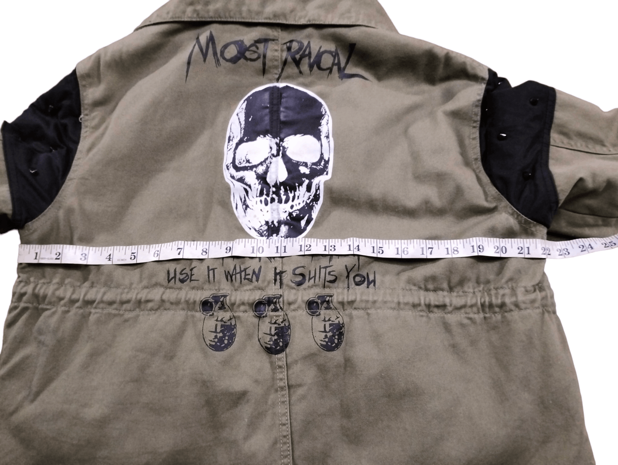 If Six Was Nine Army Most Rancal Fishtail Parka Skull Print Seditionaries Size US M / EU 48-50 / 2 - 14 Thumbnail